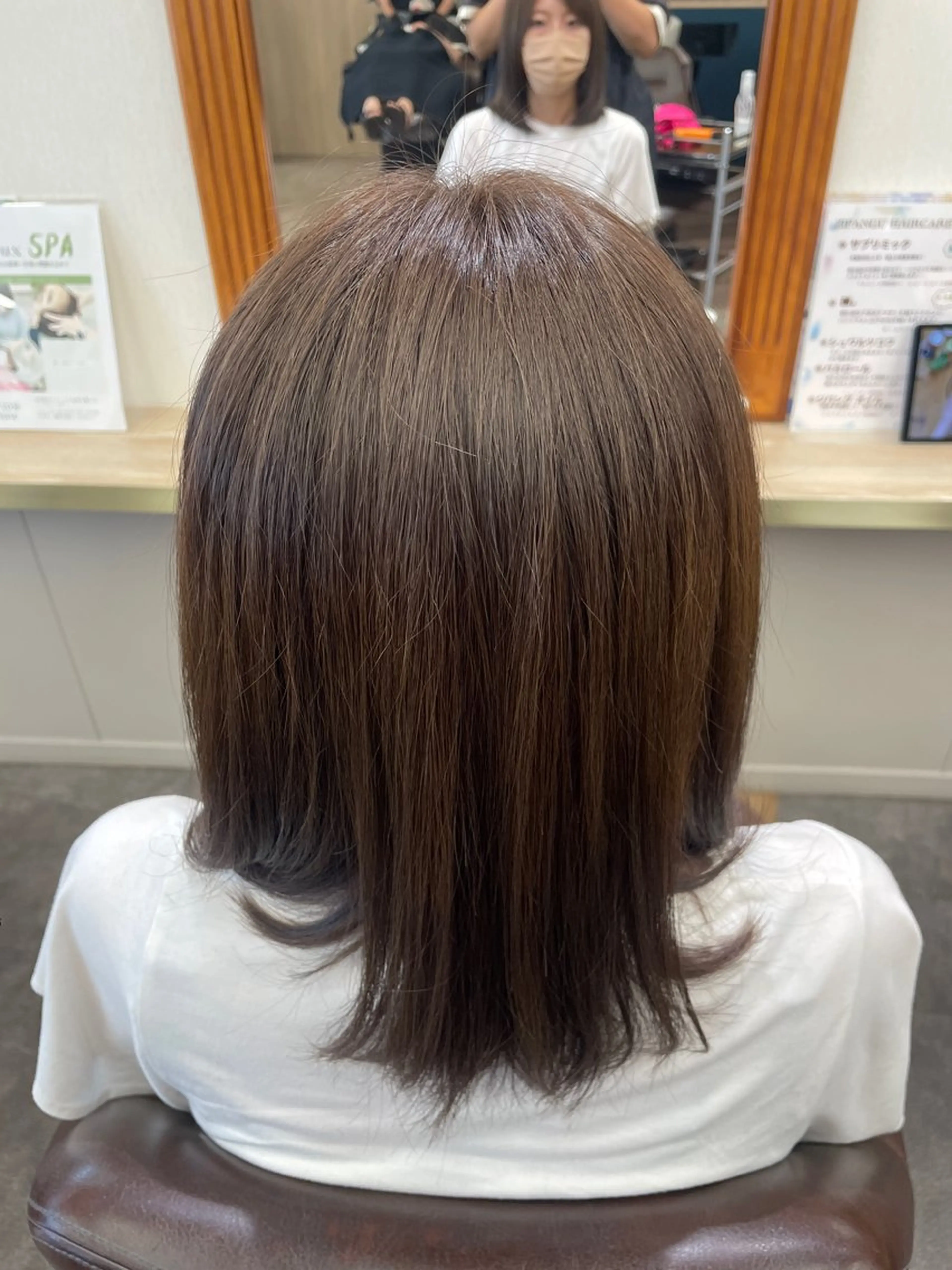 ミディアム カラー カット ヘアカラー トリートメント ボブ🫧透明感カラー 💎Sayakaのヘアスタイル