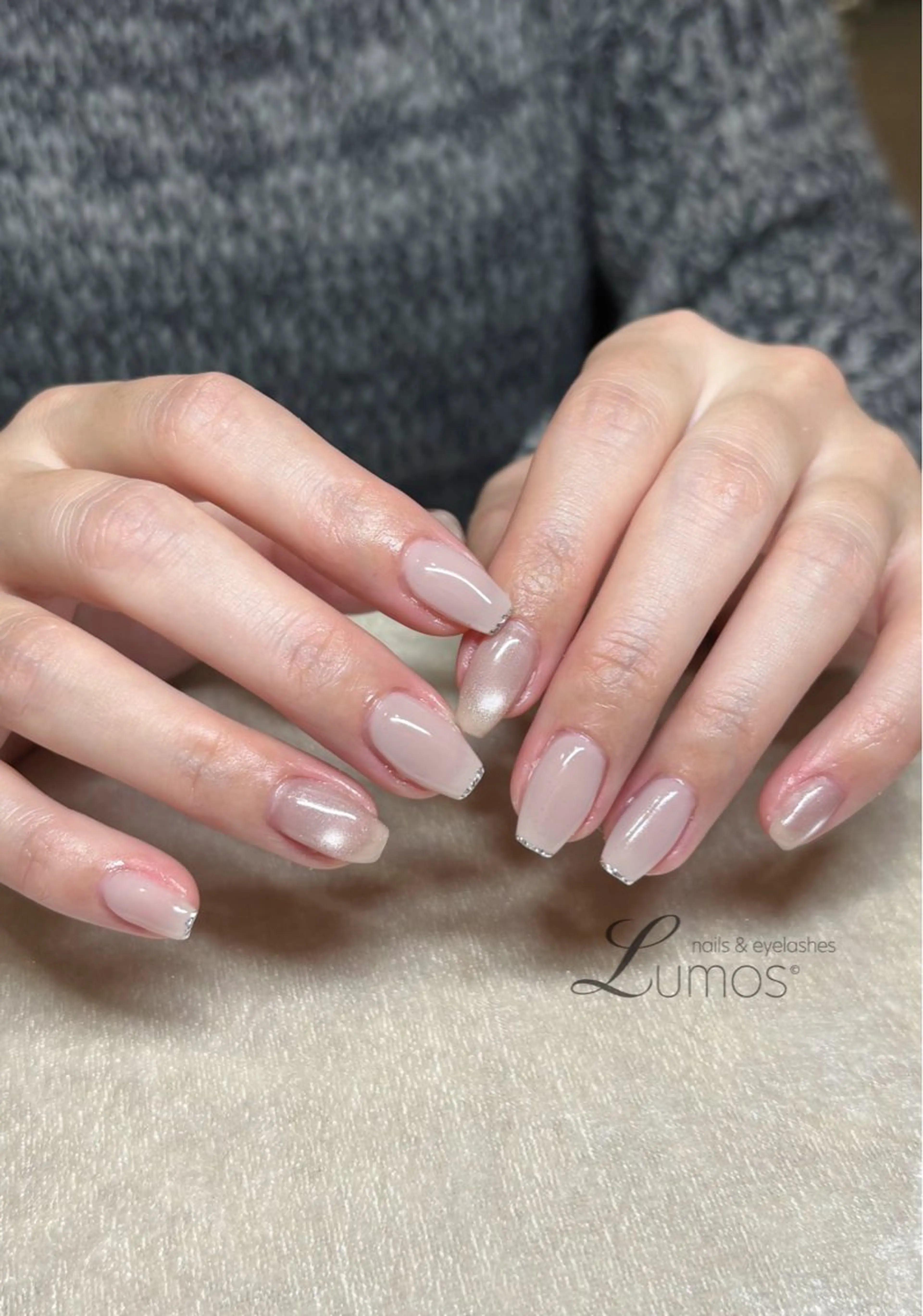 ネイル シンプルネイル Lumos  nails&eyelashes 桜川所属・Lumos Rikaのネイルデザイン