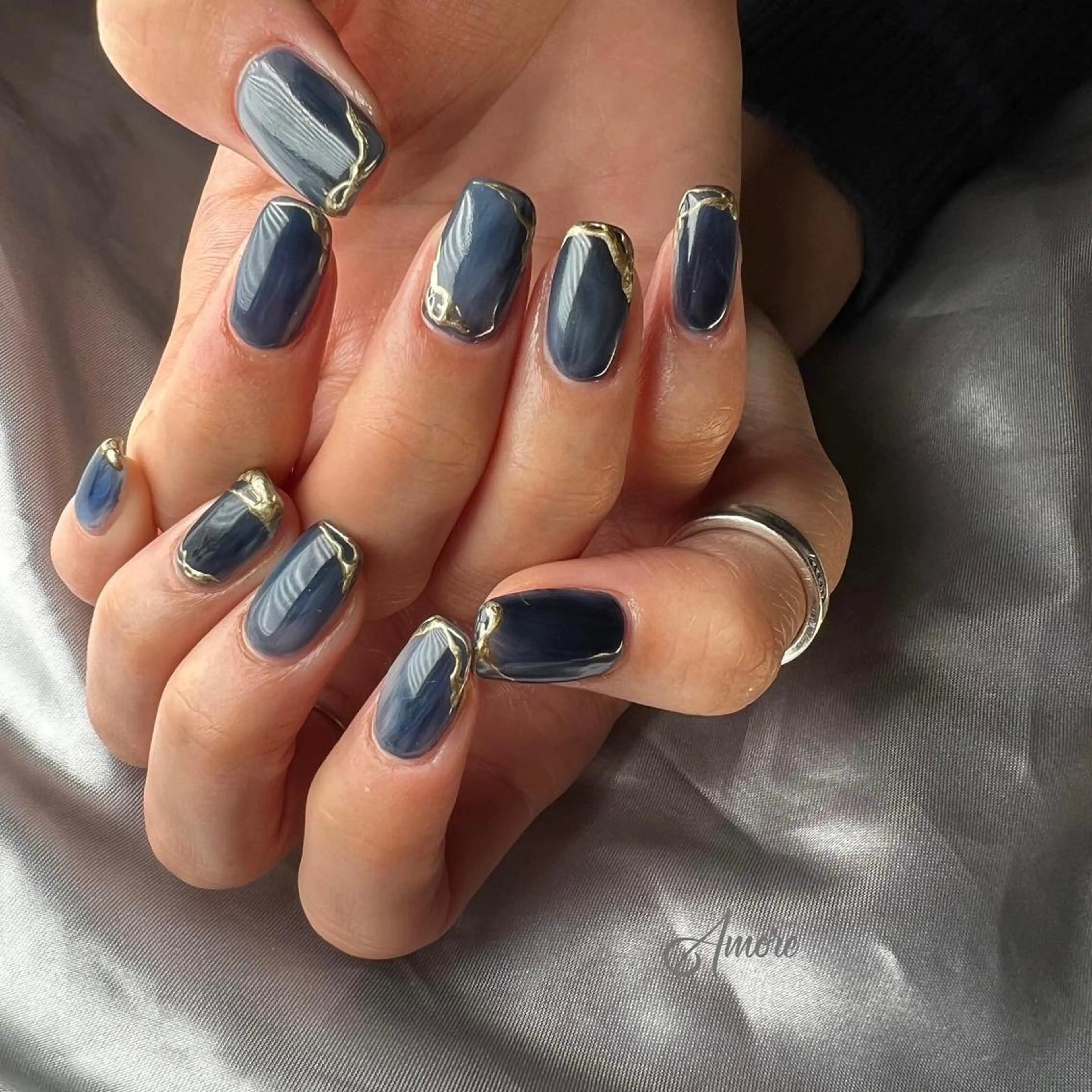 ネイル ジェルネイル ミラーネイル オフィスネイル パラジェル You kyehwaのネイルデザイン