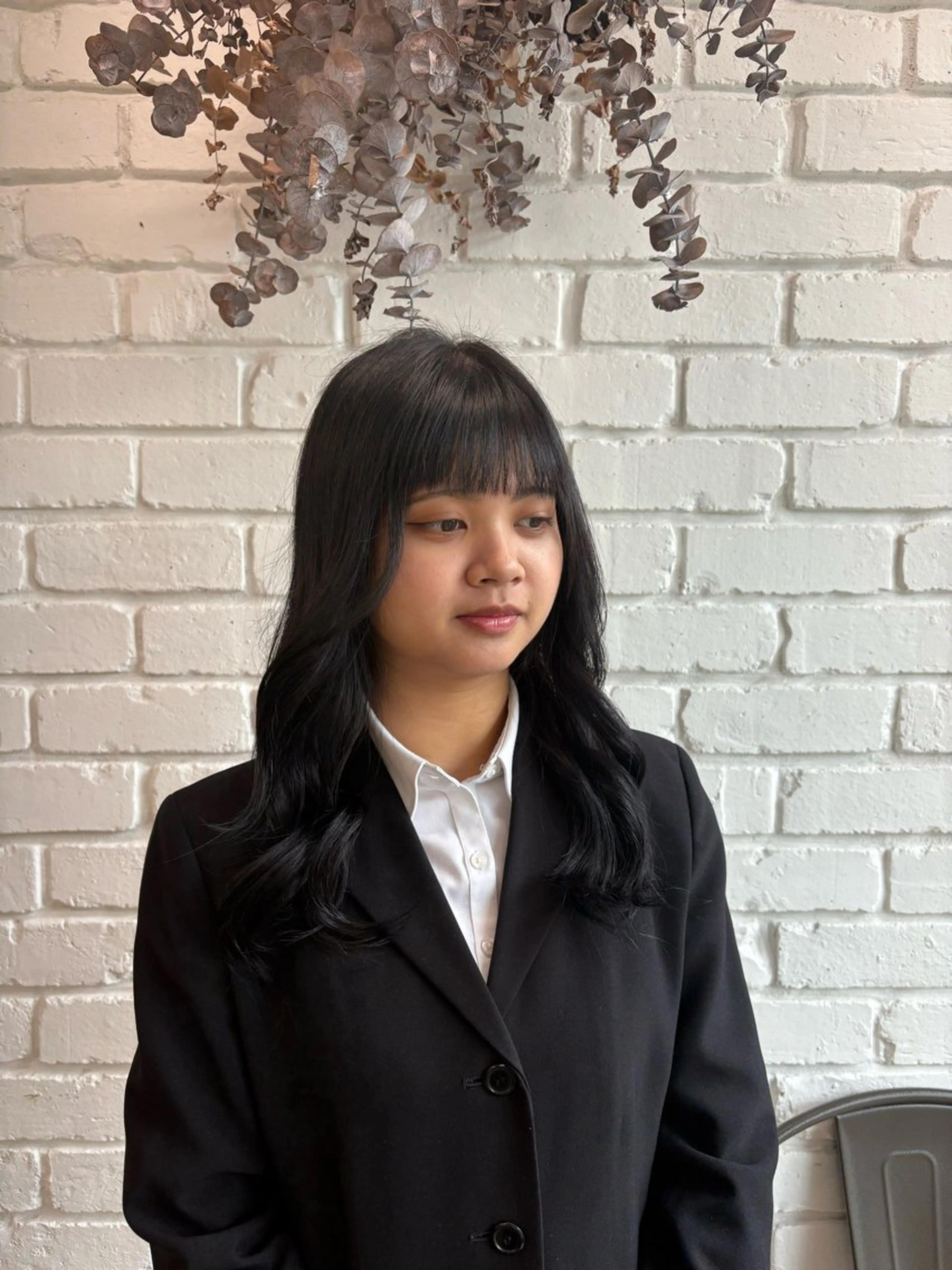 セミロング ヘアカラー トリートメント 髪質改善トリートメン ト/縮毛矯正/ゆうなのヘアスタイル