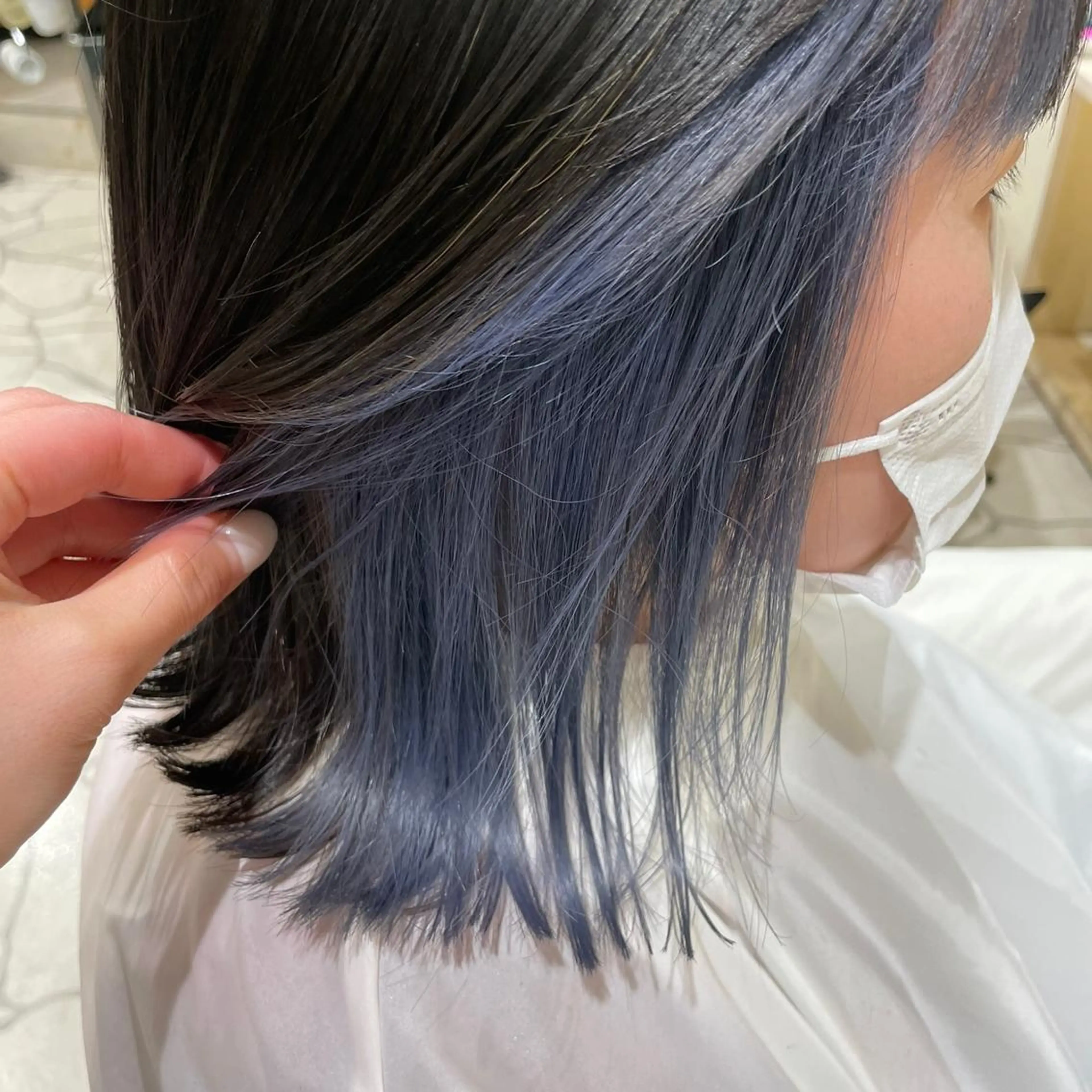 ミディアム カラー ヘアアレンジ 大石 陽菜のヘアスタイル