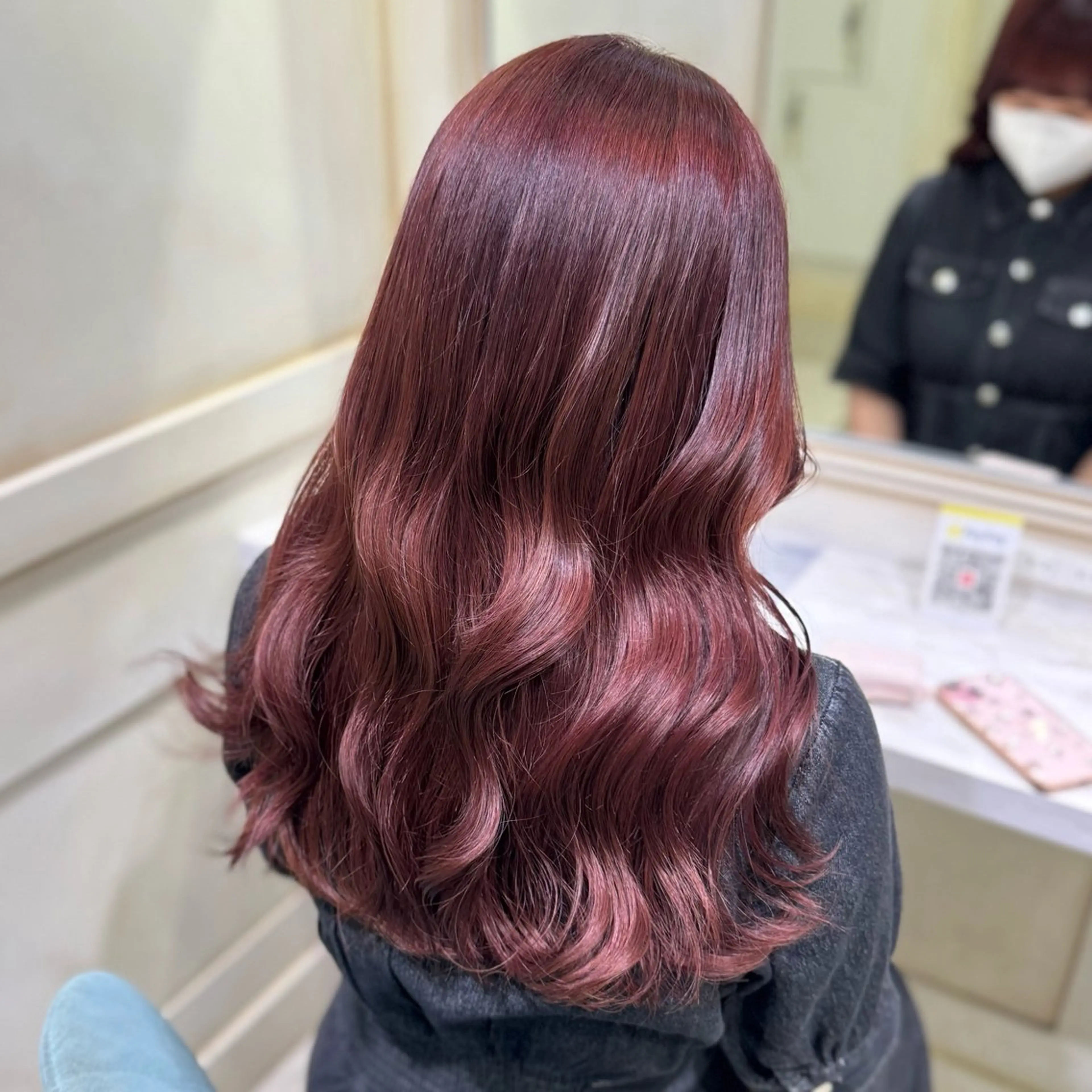 【1日2名限定】初めてご来店の方限定- ̗̀ 👀 ̖́- ケアカラー+内部補修トリートメント付き🩶#韓国#髪質改善の写真