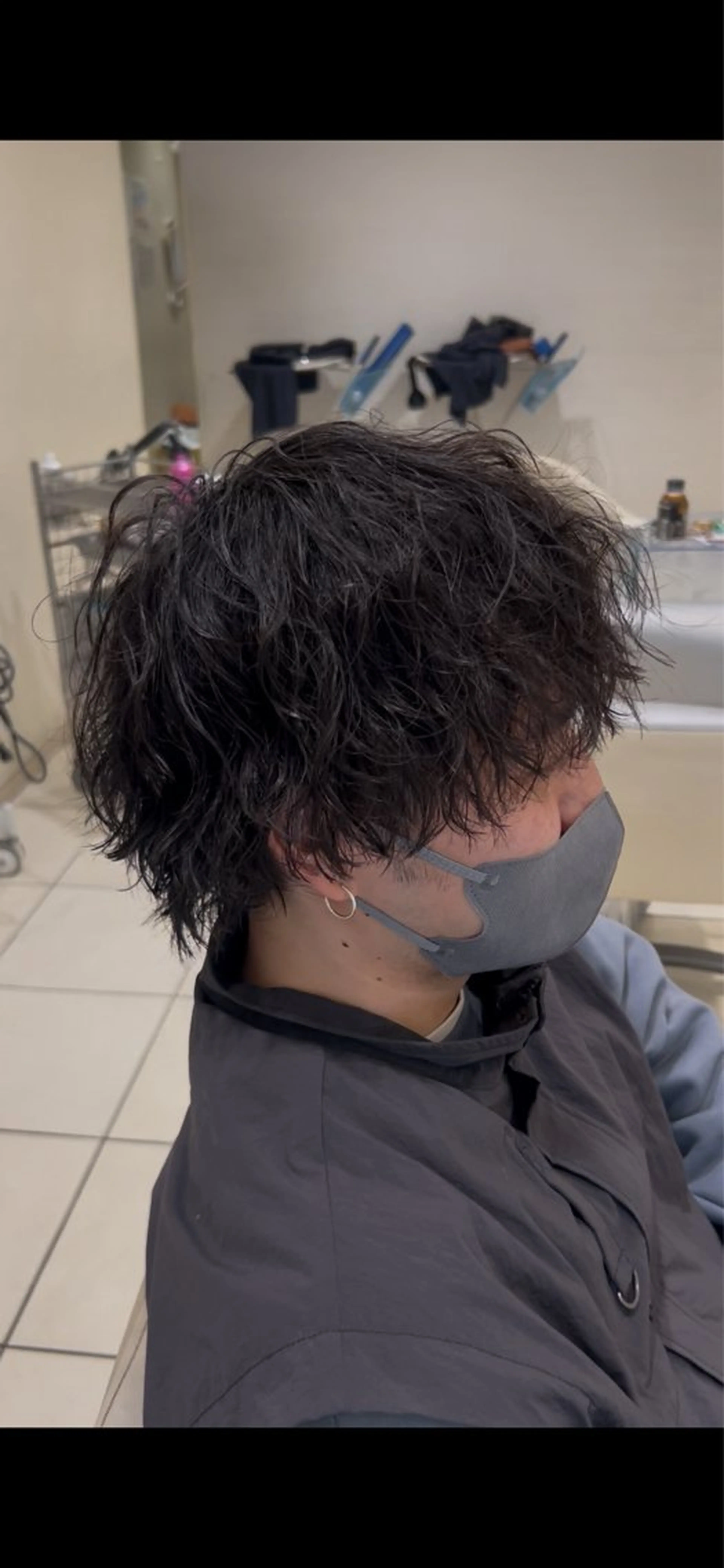 パーマ メンズ メンズパーマ 副店長ユウタのヘアスタイル