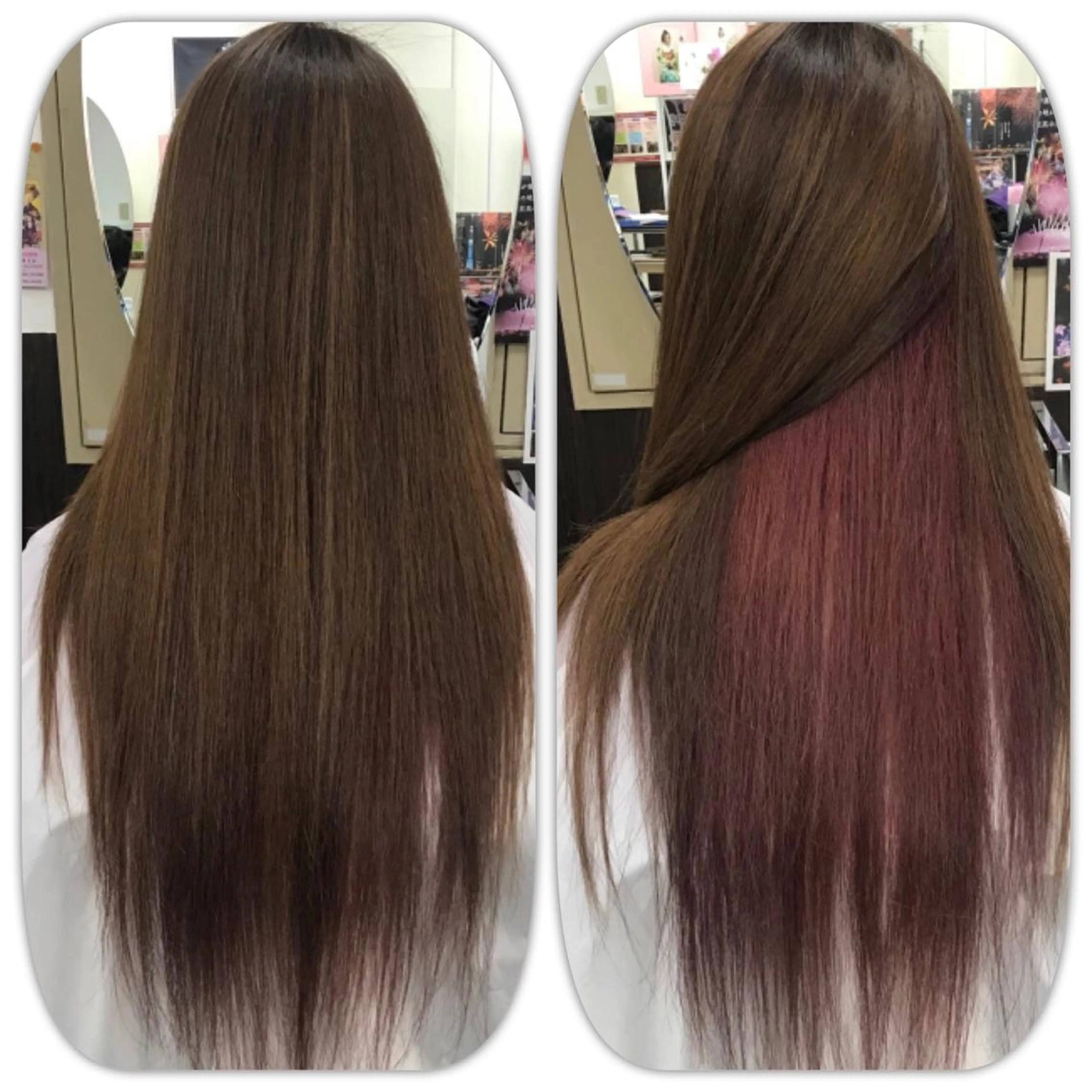 ロング カラー ヘアアレンジ ハイトーン Arphyのヘアスタイル