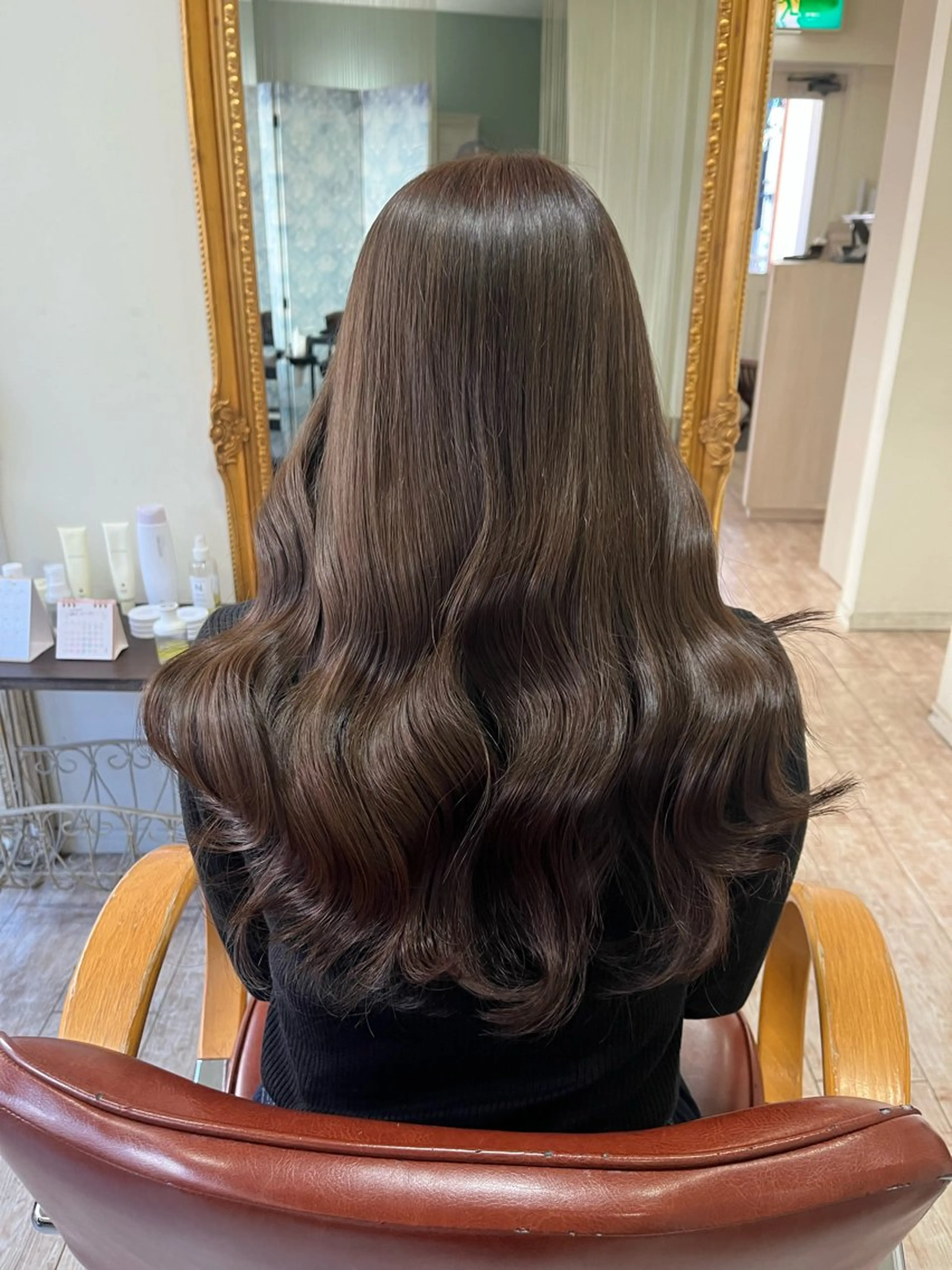 セミロング カット ヘアカラー 【艶髪カラー】 omiのヘアスタイル