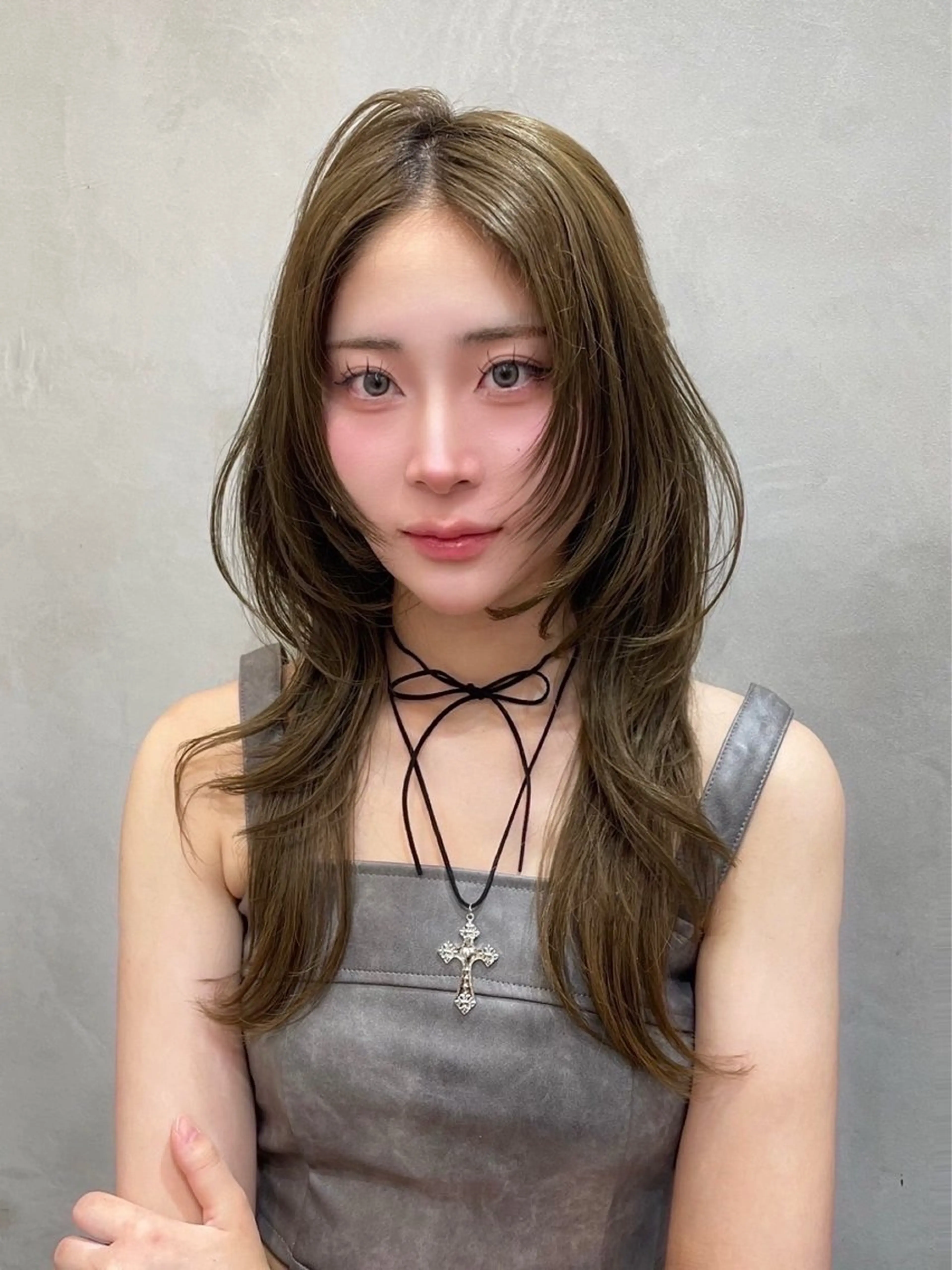 セミロング 大宮🤍縮毛矯正 レイヤー🪽なるのヘアスタイル