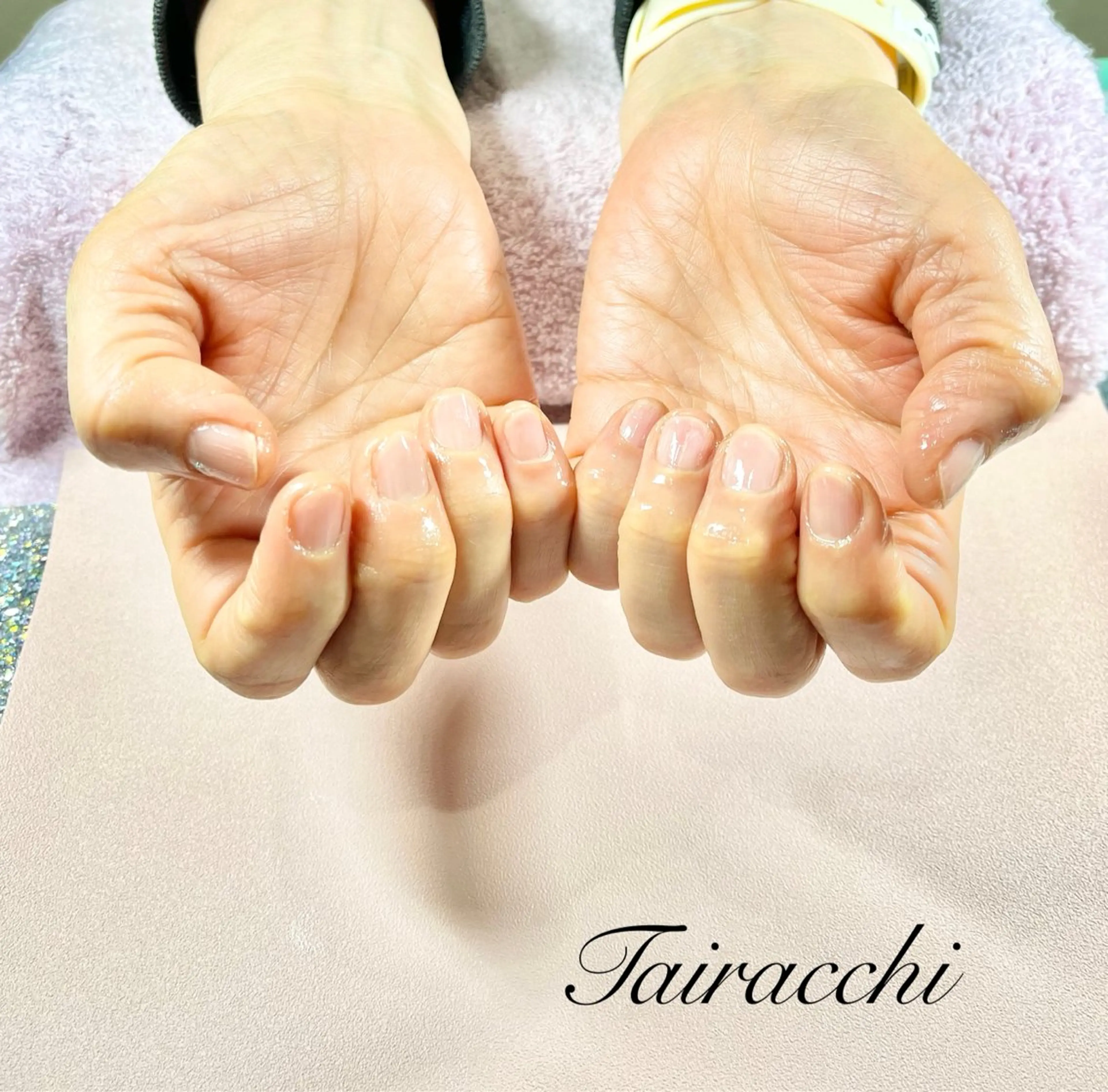 ネイル ラメ(グリッター) ハンドケア Tairacchi タイラッチのネイルデザイン