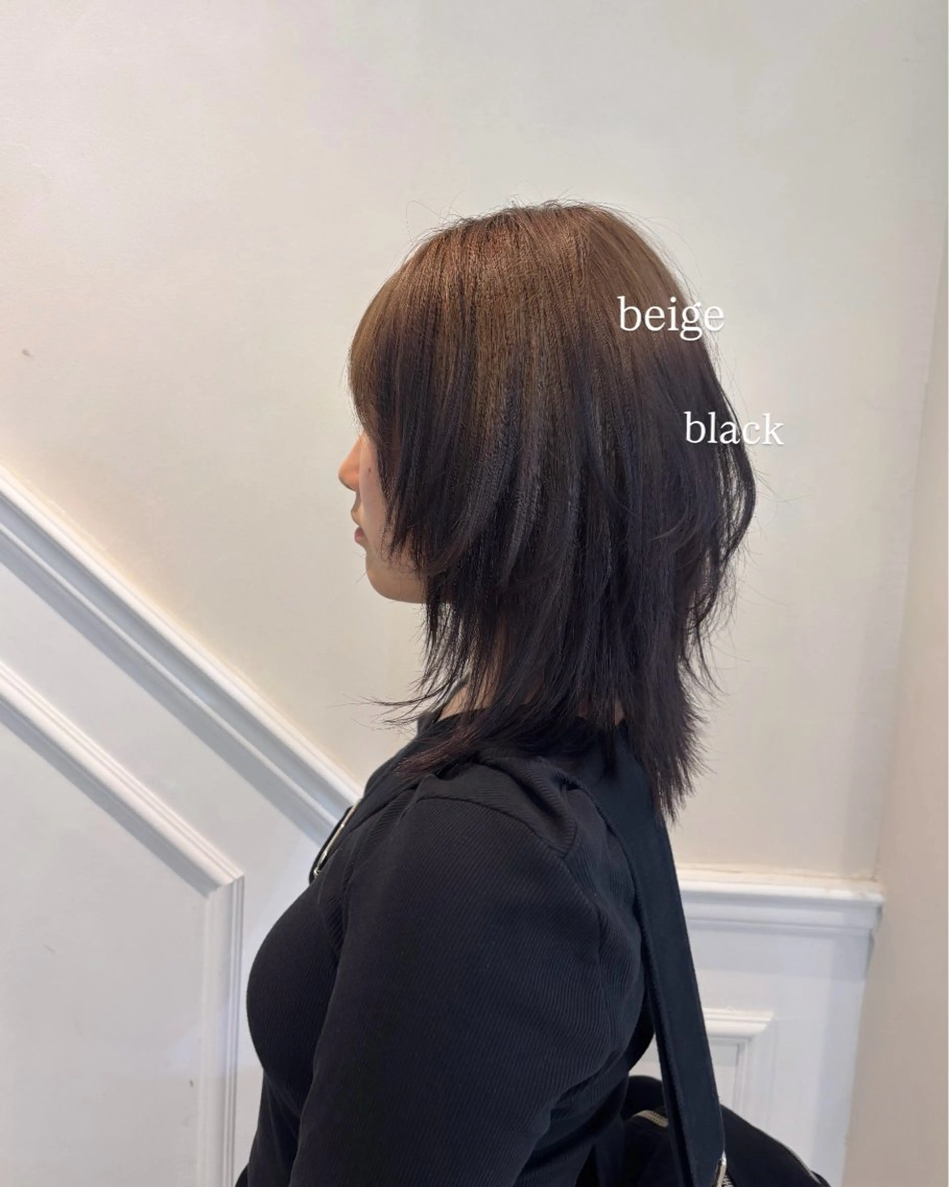 セミロング カラー カット ヘアカラー トリートメント 艶髪カラー/ レイヤー/yuiのヘアスタイル