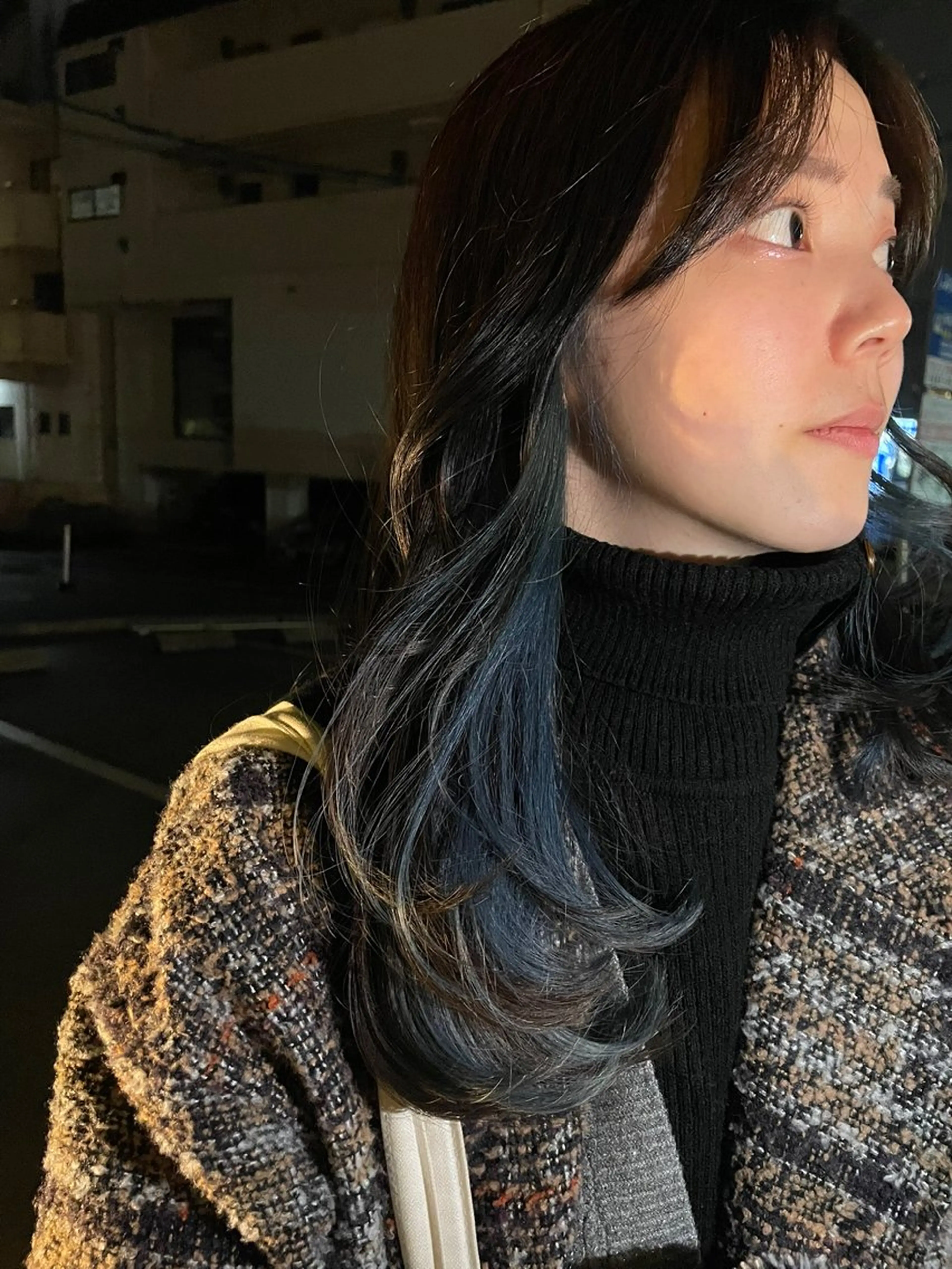 ロング カラー ブリーチ デザインカラー 顔周りカット レイヤーカット WISTARIA FIELD坂本結希奈のヘアスタイル