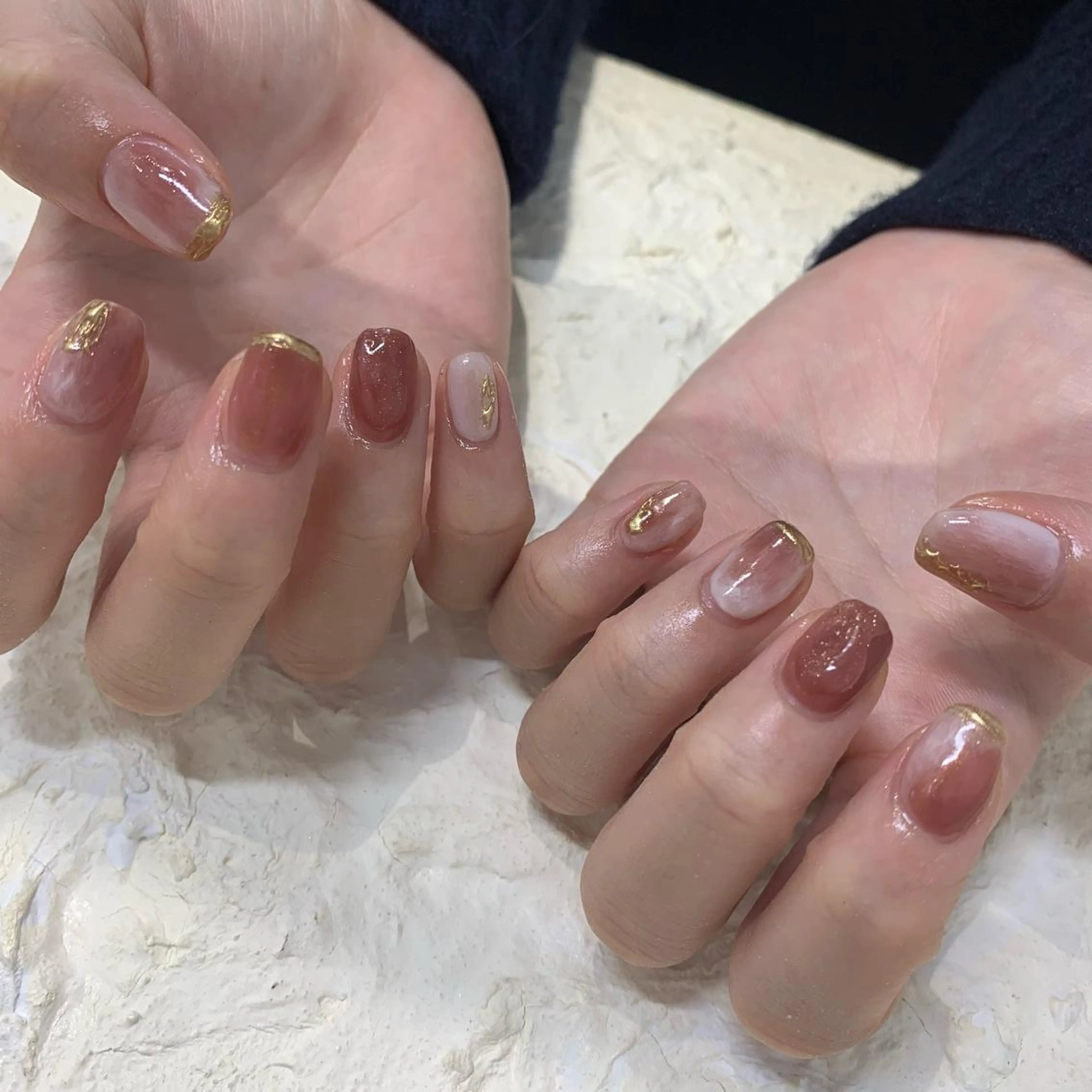 ネイル ニュアンスネイル マキノ ユイのネイルデザイン