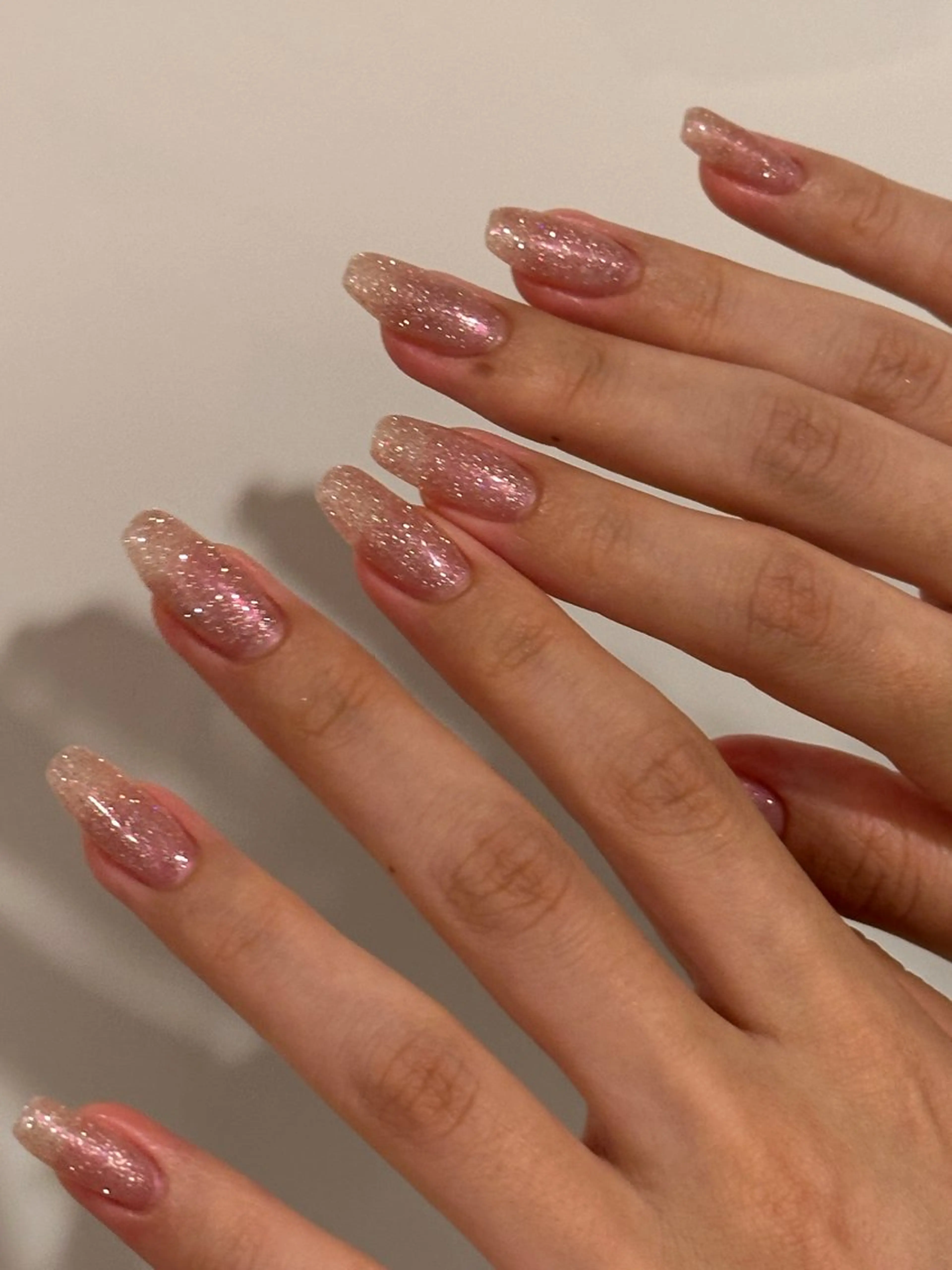 ネイル フラッシュネイル ピンク yuki シンプル/ニュアンスのネイルデザイン