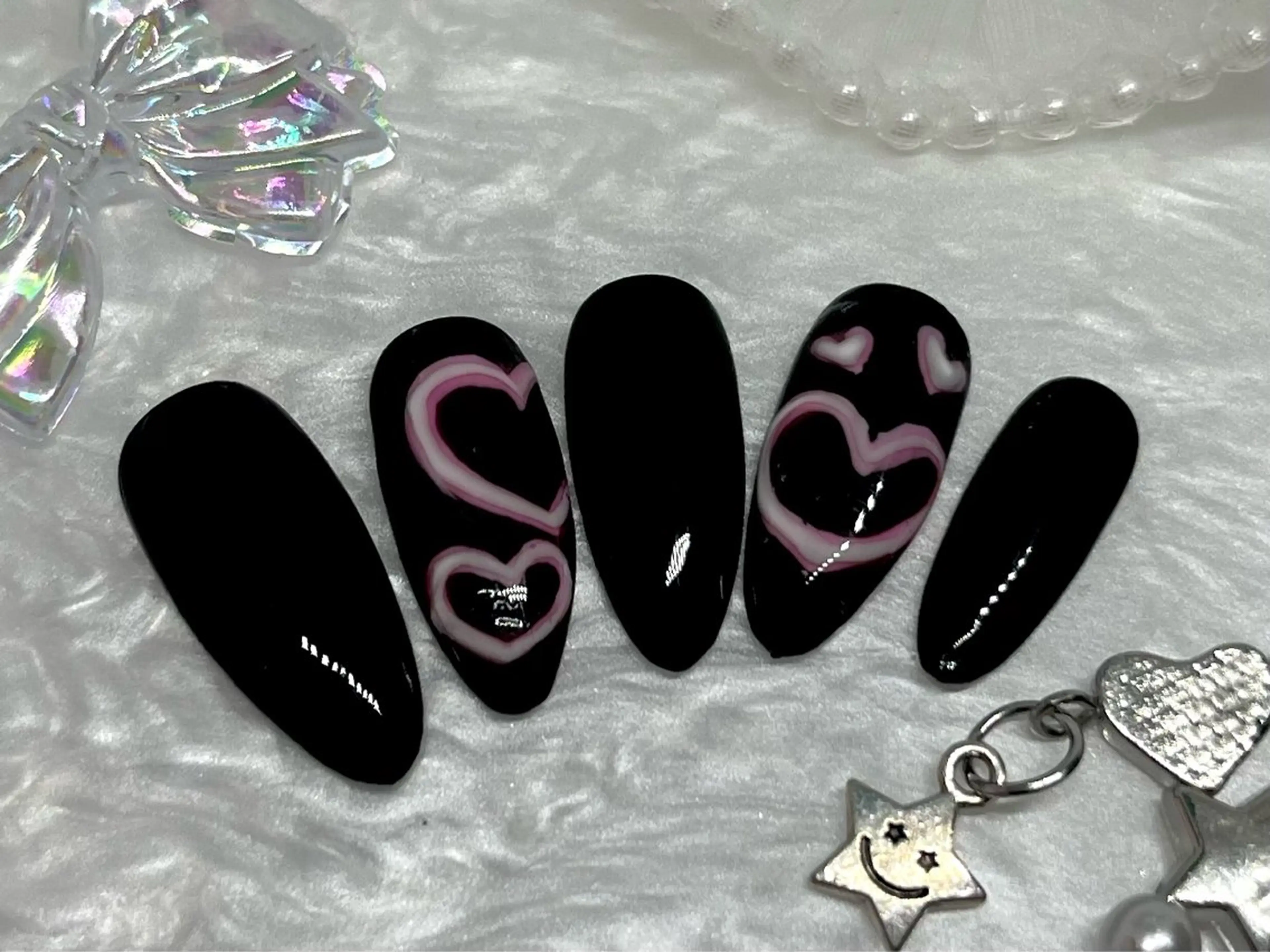 ネイル ハート RIKA@salon newsproutのネイルデザイン