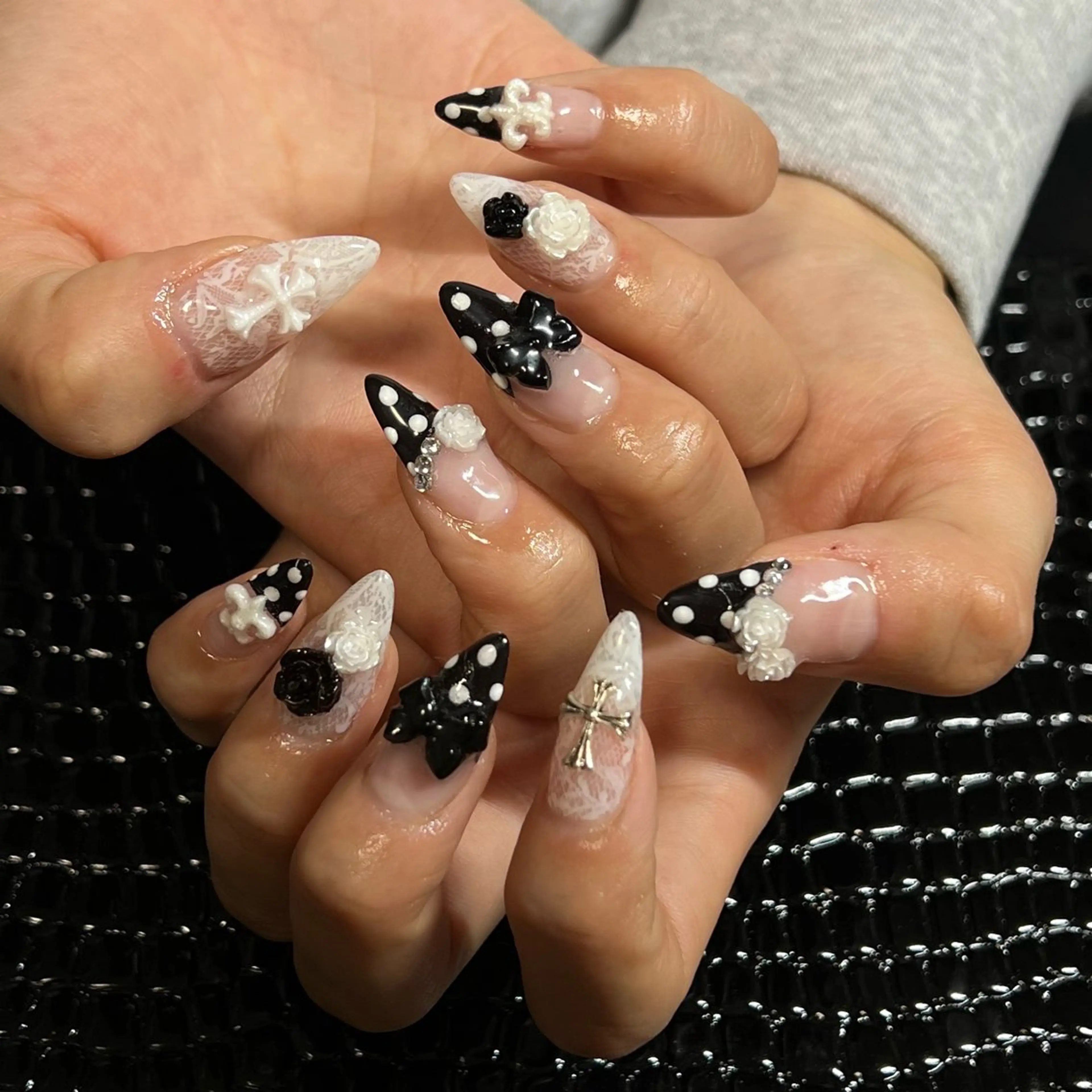 【ジェルオフ有】持ち込みデザイン①🦋の写真