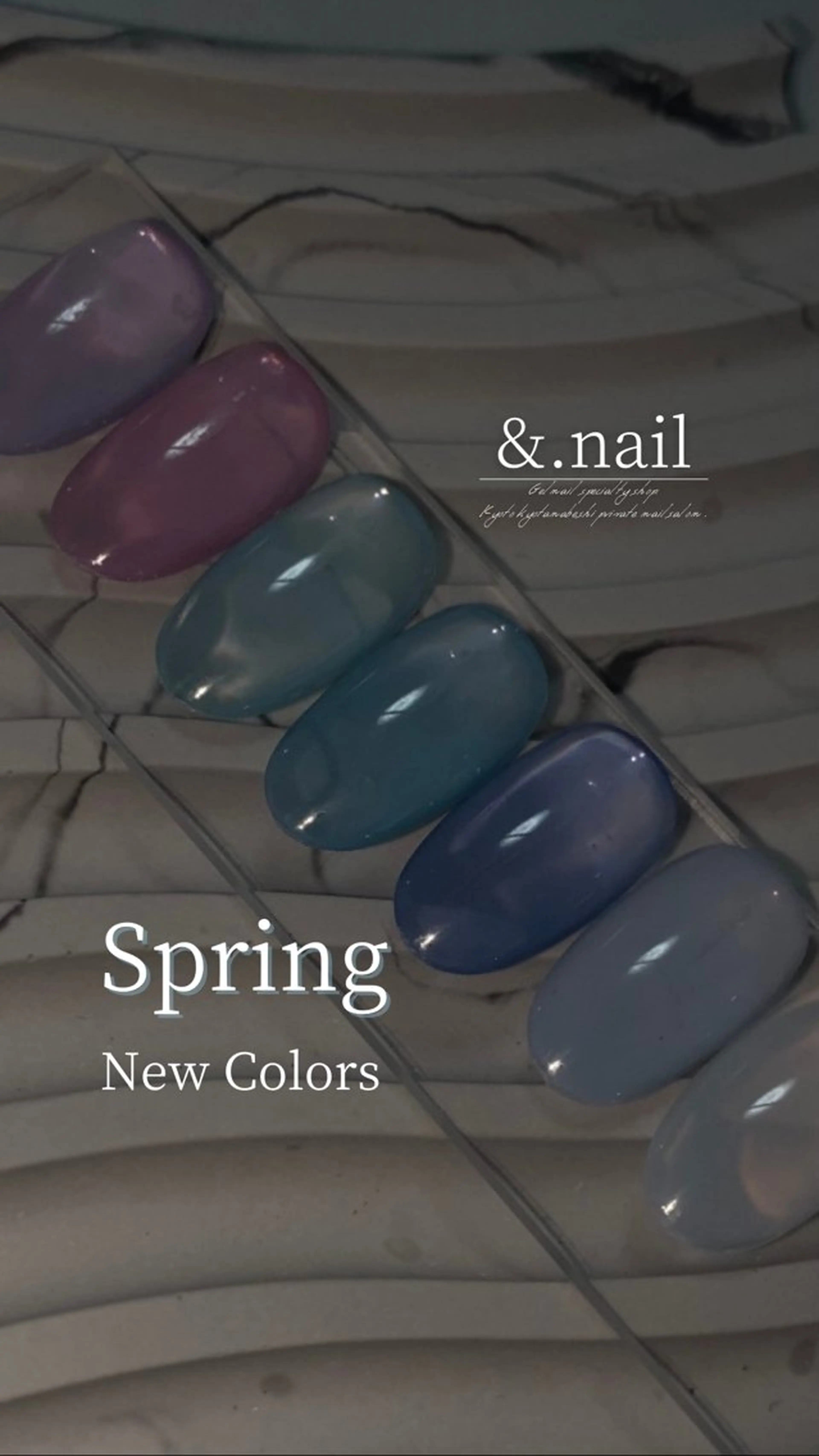 ネイル ジェルネイル ニュアンスネイル パステルネイル 春ネイル &.nail/ ニュアンス/持込み可のネイルデザイン