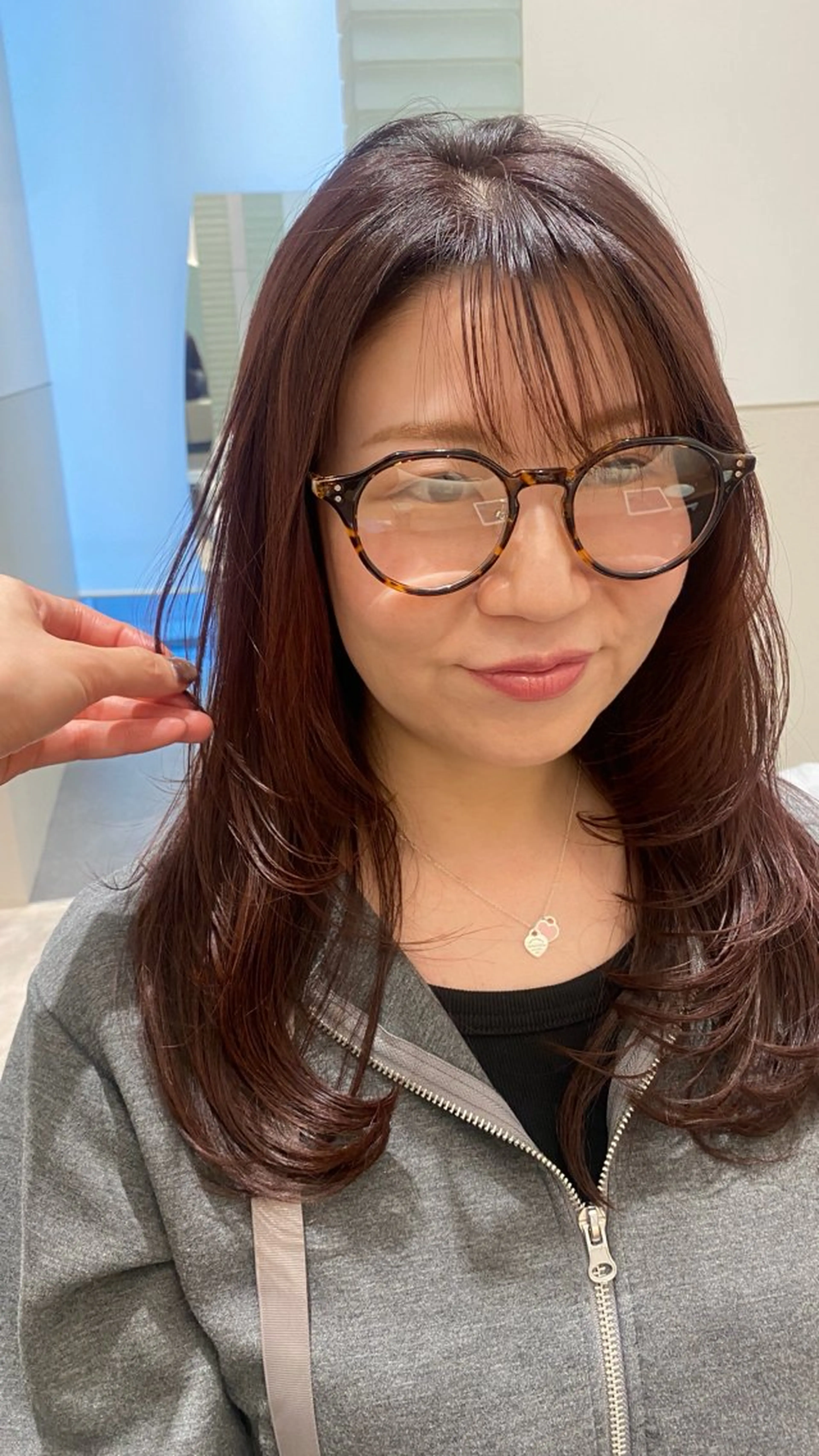 ロング レイヤーカット カット ヘアカラー トリートメント １日１名様メンズ限定 /銀座のヘアスタイル