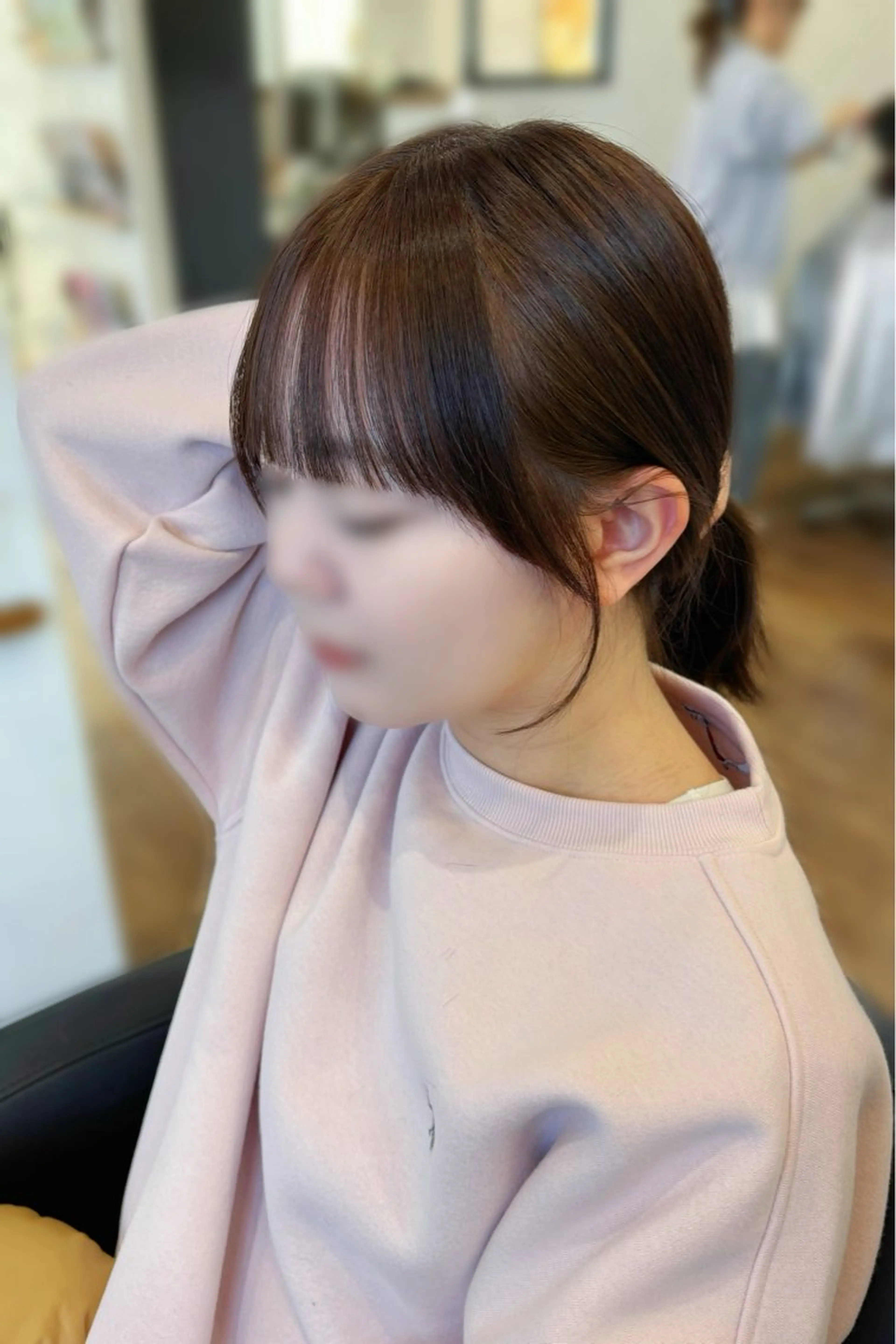 ロング カット こもも/ワンホン/ 韓国/髪質改善のヘアスタイル