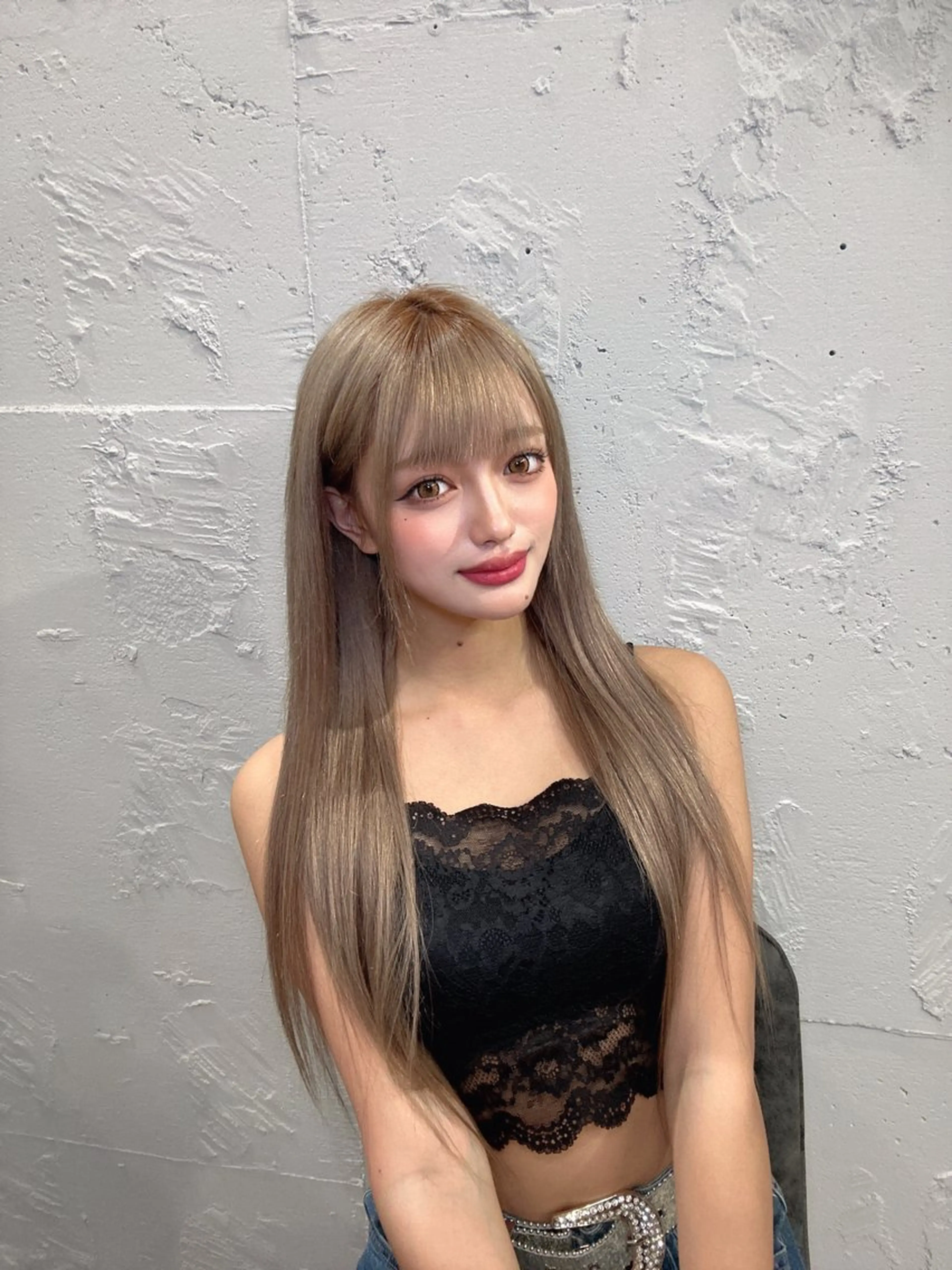 ロング カラー プルエクステ ベージュカラー ハイトーンカラー エクステ 🪡プルエクステ🪡 カラエク評価◎ユウゴのヘアスタイル