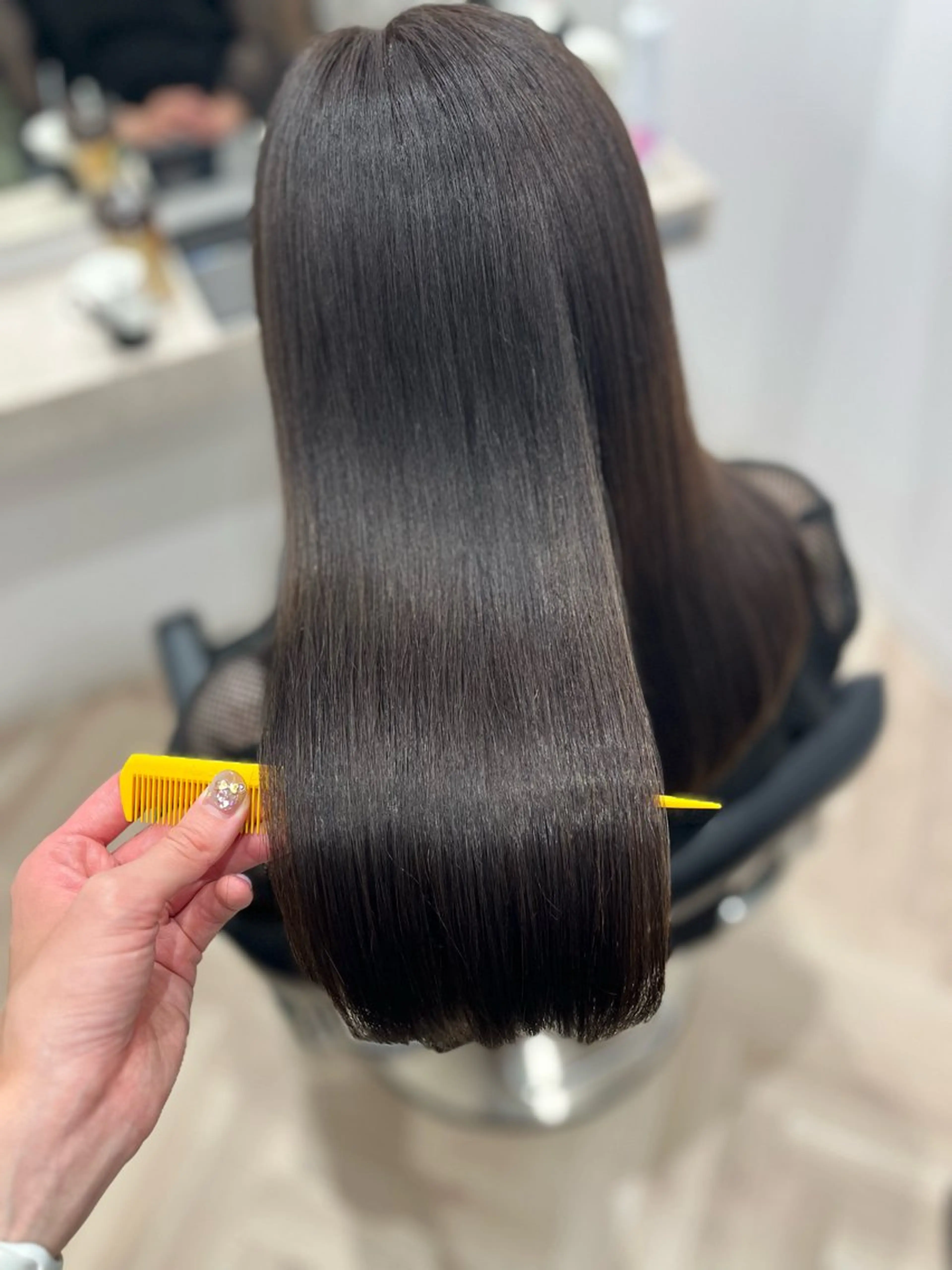 ロング カラー グレージュ オリーブグレージュ オリーブグレー カット ヘアカラー トリートメント 🫧ぷる艶カラー🫧 Yuubi🦩のヘアスタイル