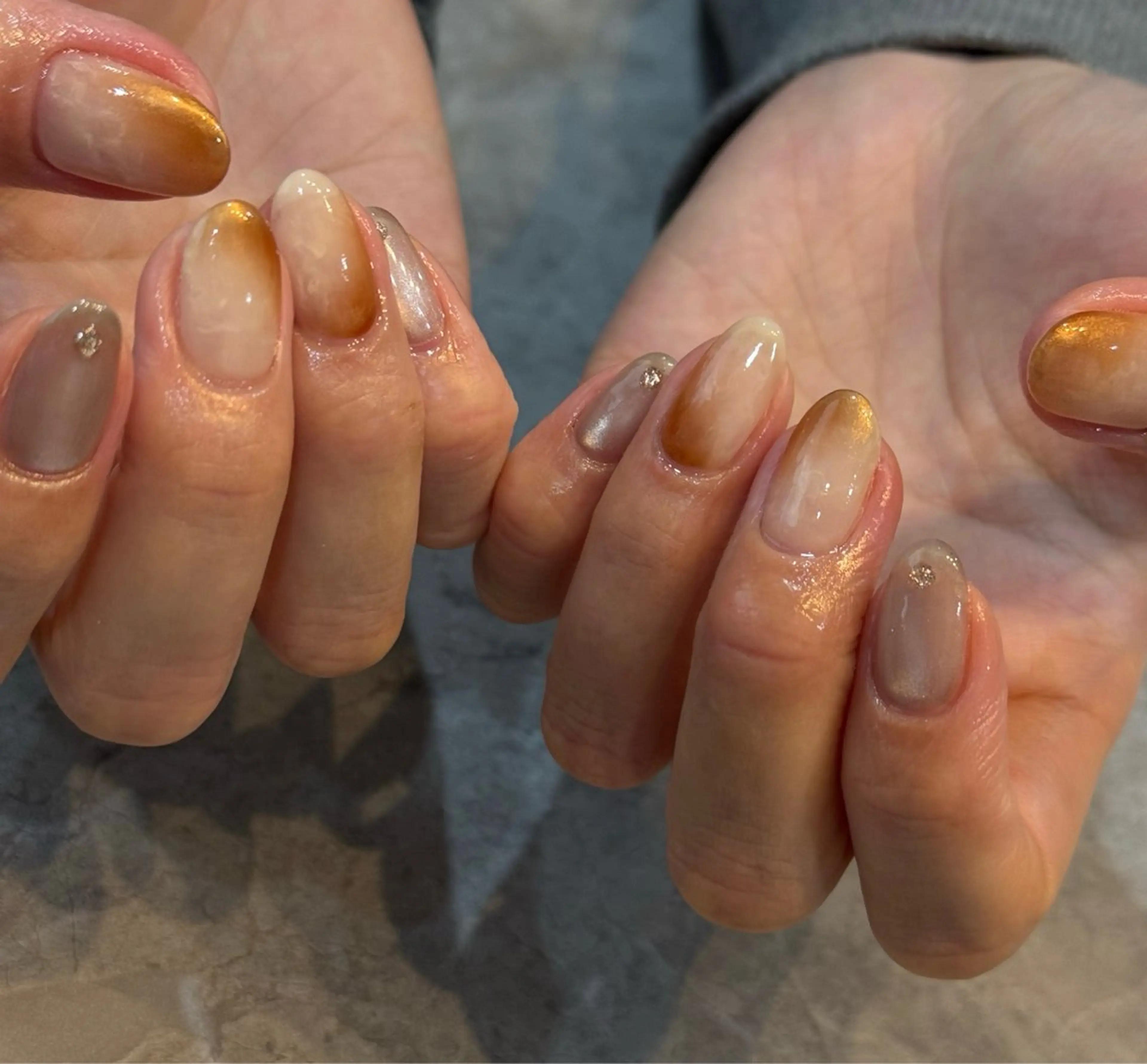 ネイル アートネイル ニュアンスネイル ハンドネイル Blé nailのネイルデザイン