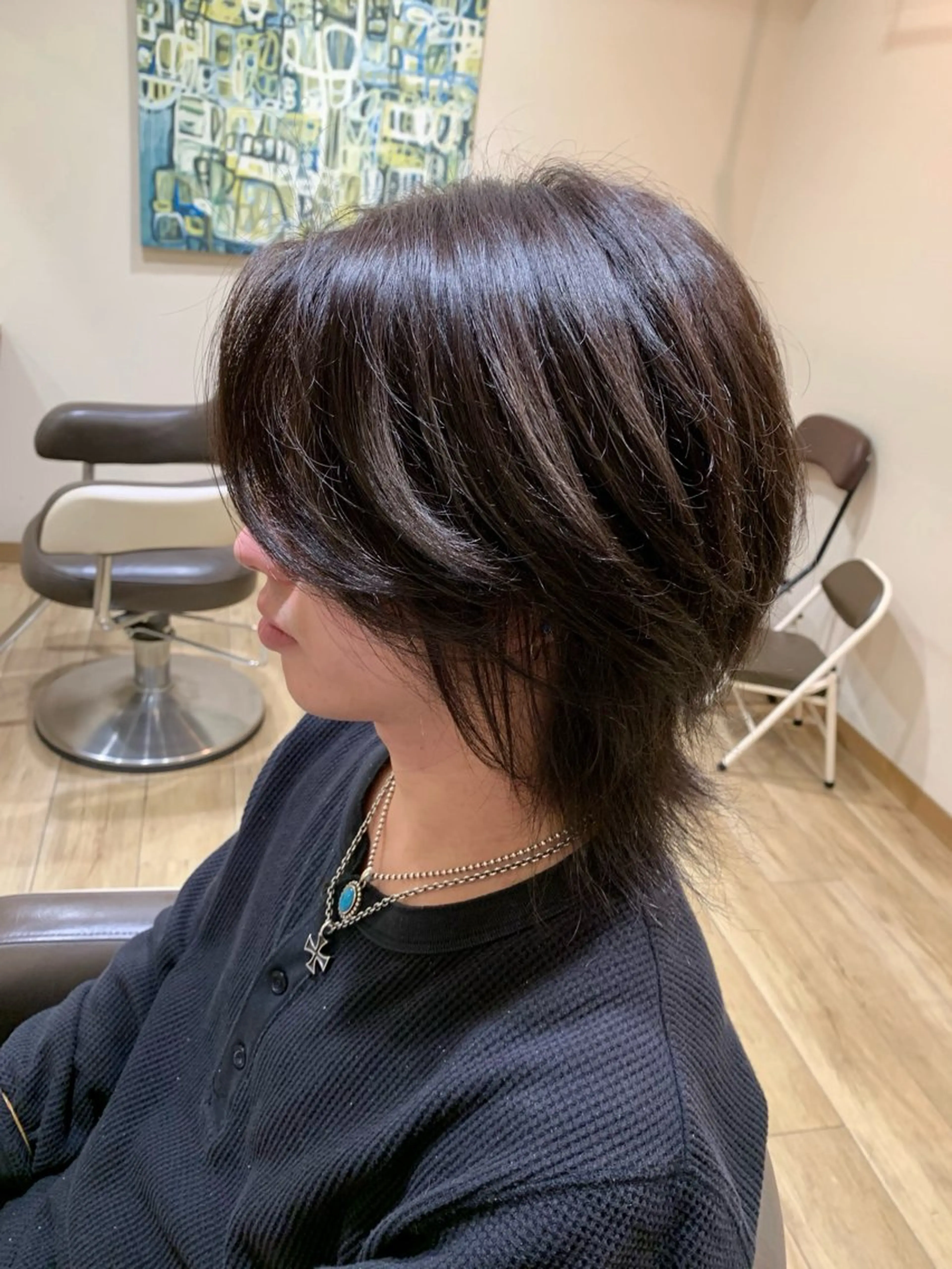 カラー メンズ 透明感カラー グレージュ シルバー ヘアカラー 🫧似合わせ カラー /縮毛矯正🎀みずきのヘアスタイル