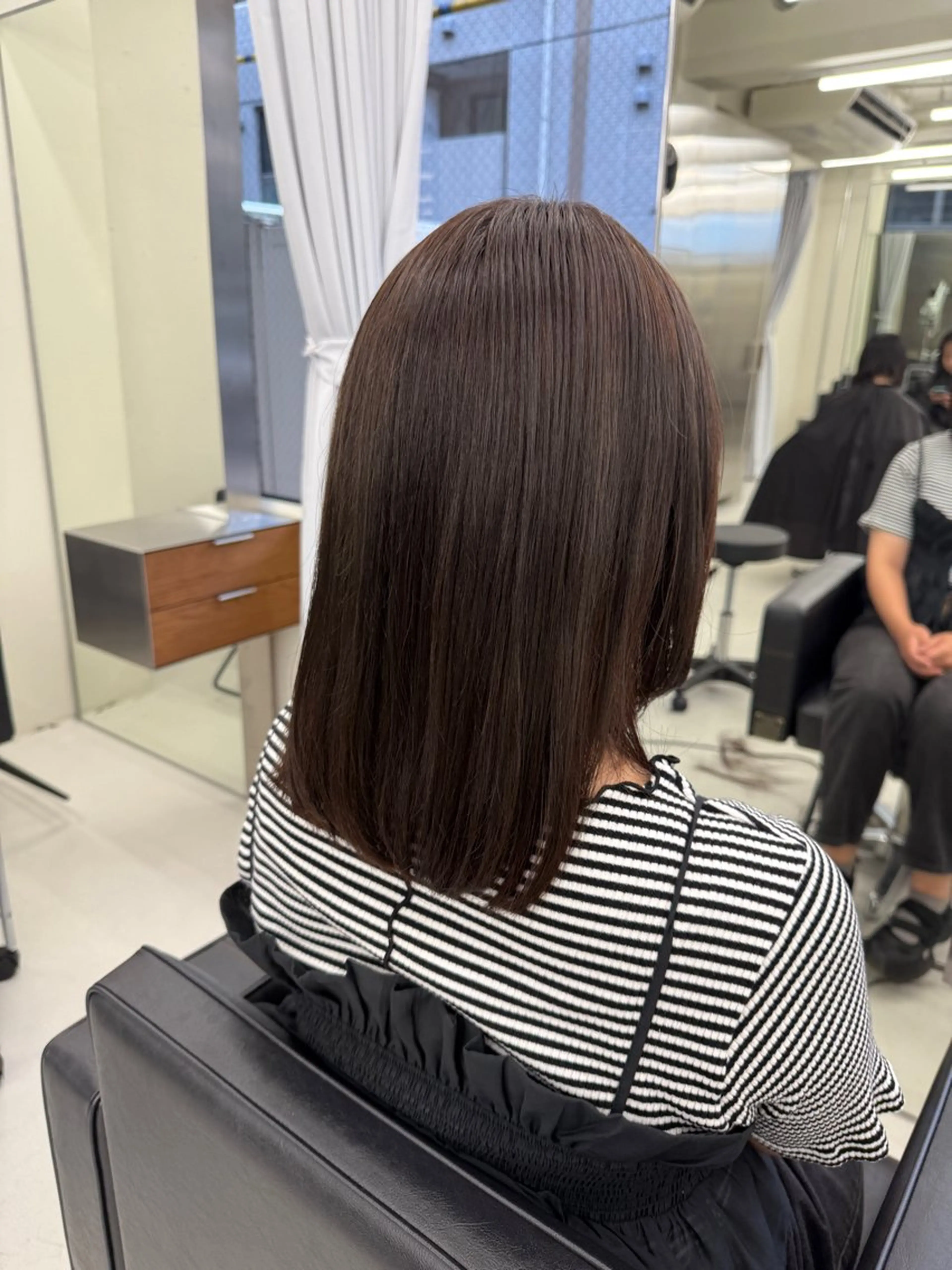 ミディアム カラー カット ヘアカラー トリートメント 表参道🌿赤み消し カラー/チナツのヘアスタイル