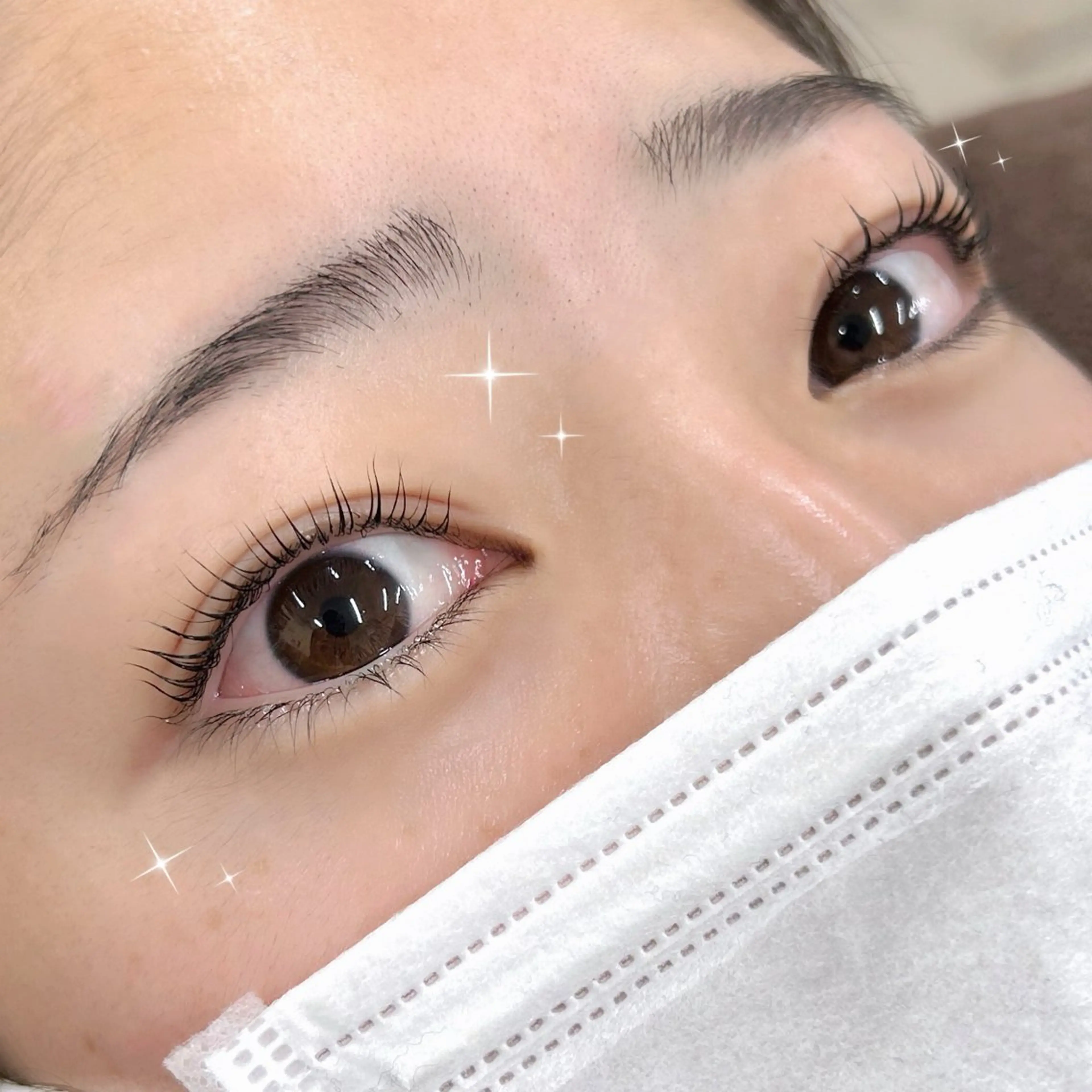 マツエク・マツパ 一重×まつ毛パーマ REMIA 🤍harukaのネイルデザイン