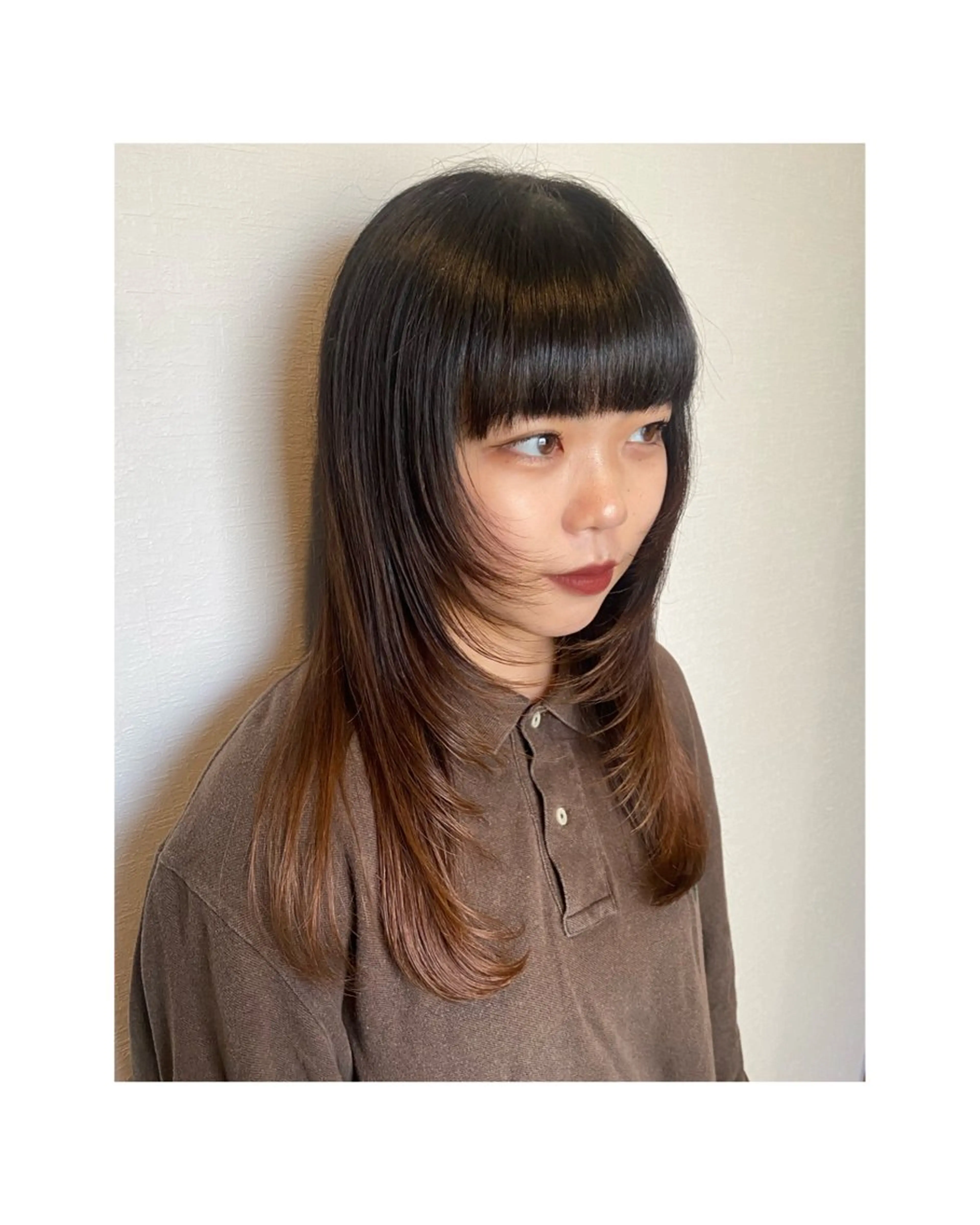 ロング カット 🎀レイヤーカット/ 艶カラー/ﾕｶ🎀のヘアスタイル