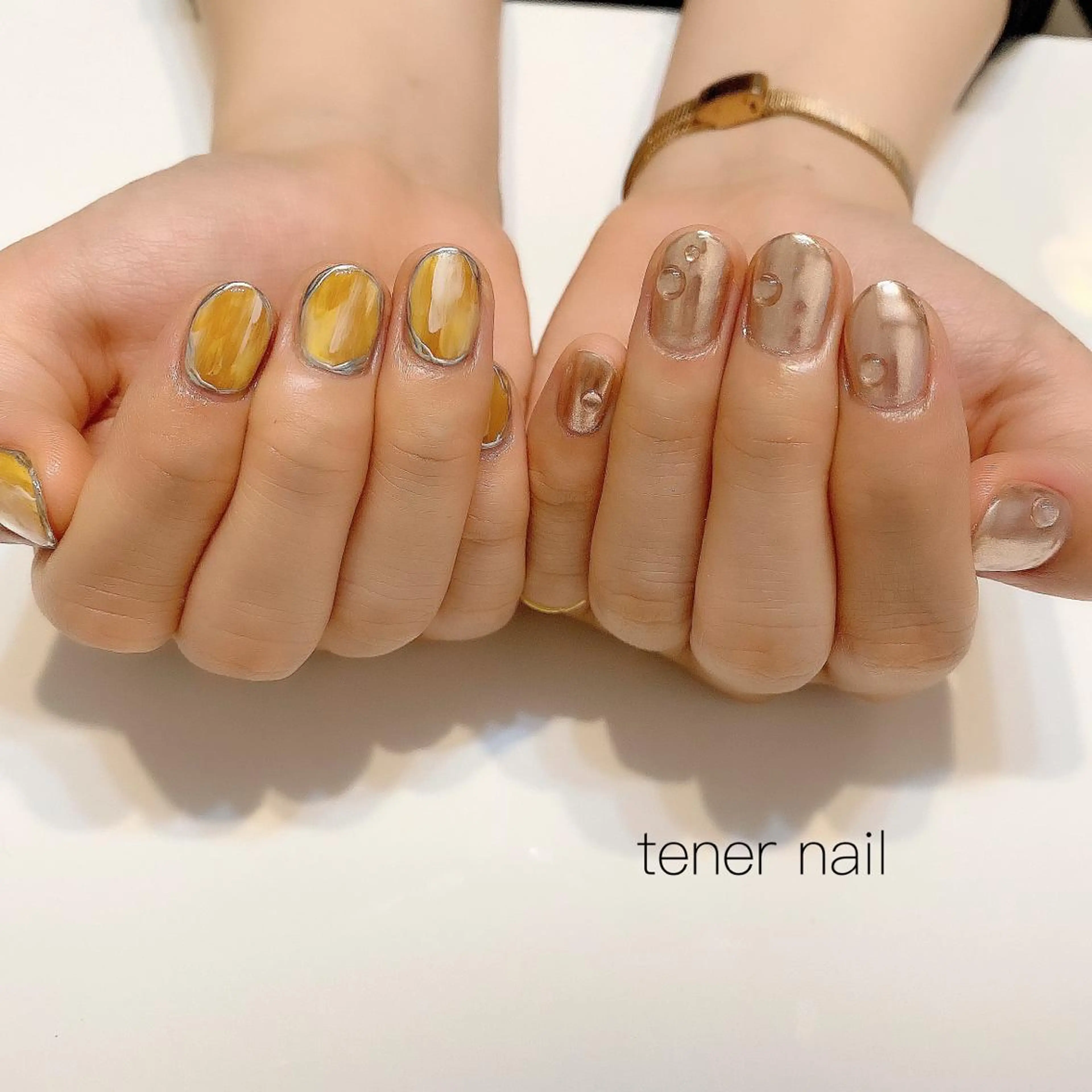 ネイル ニュアンスネイル 黄色 tener  nail  テネルネイル所属・テネルネイル tener nailのネイルデザイン