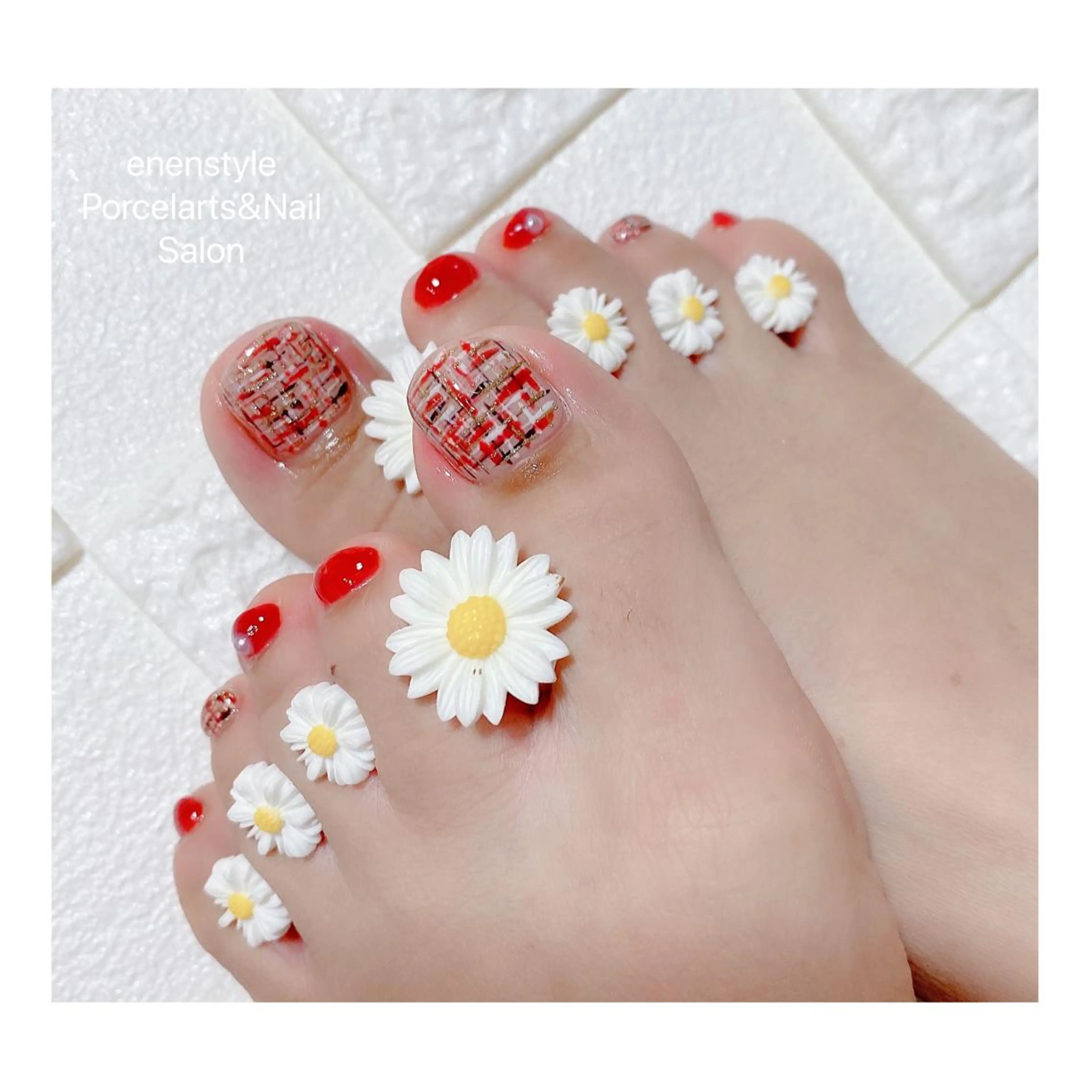 ショート ネイル ハンドネイル フットネイル 👑enen style👑のネイルデザイン