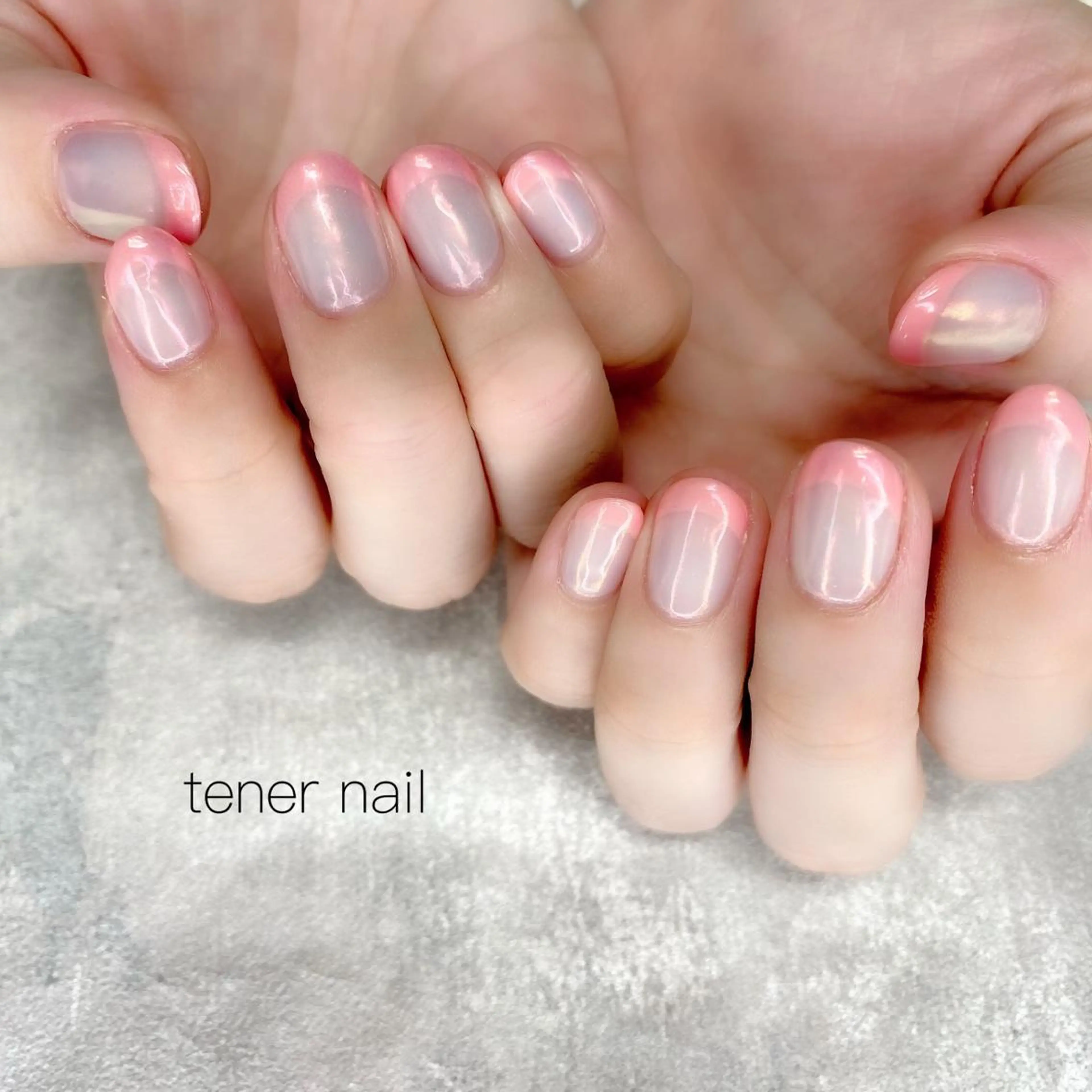 ネイル オーロラネイル フレンチネイル テネルネイル tener nailのネイルデザイン