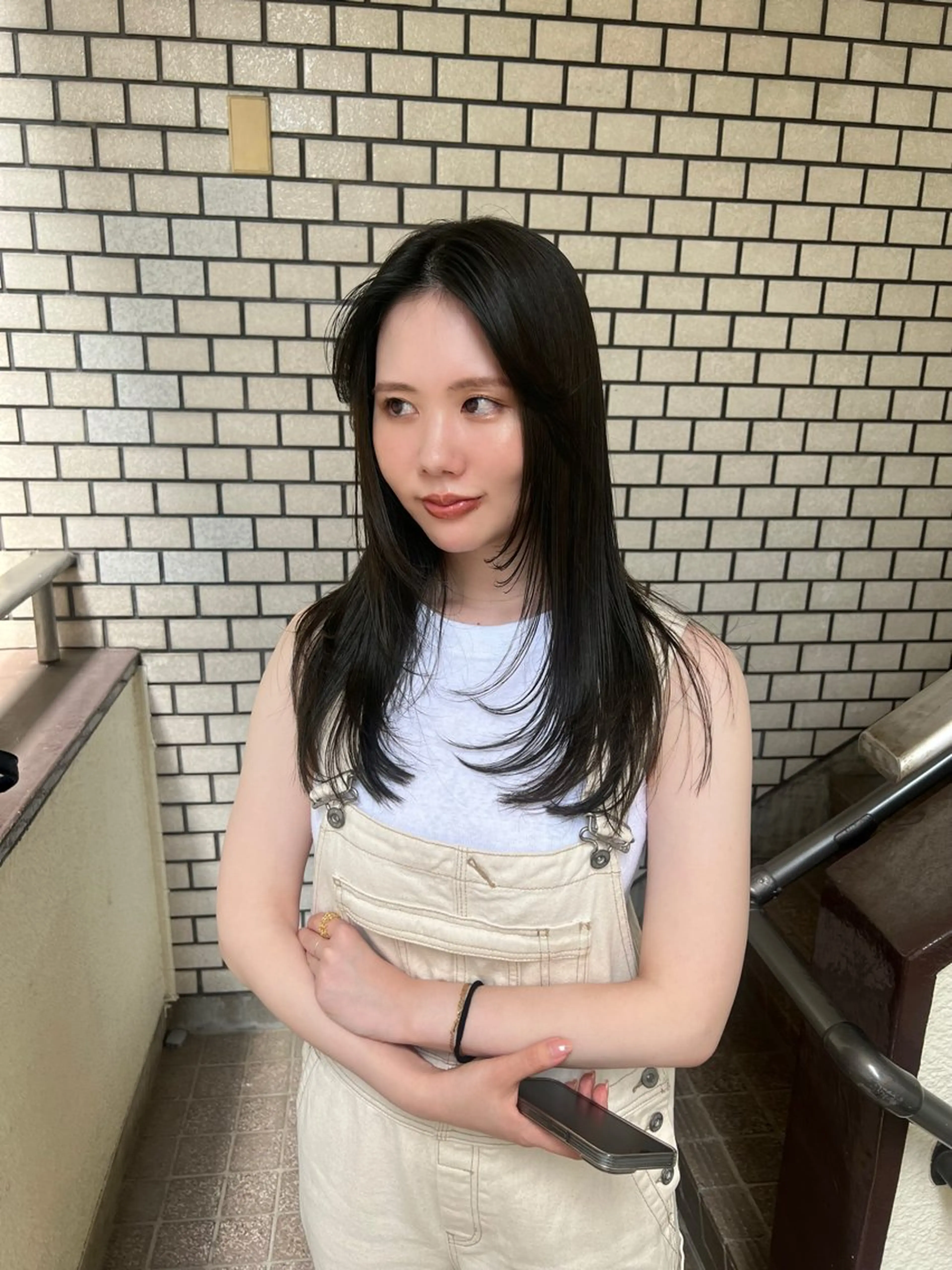 セミロング まろやか透明感カラー ♡MANAのヘアスタイル