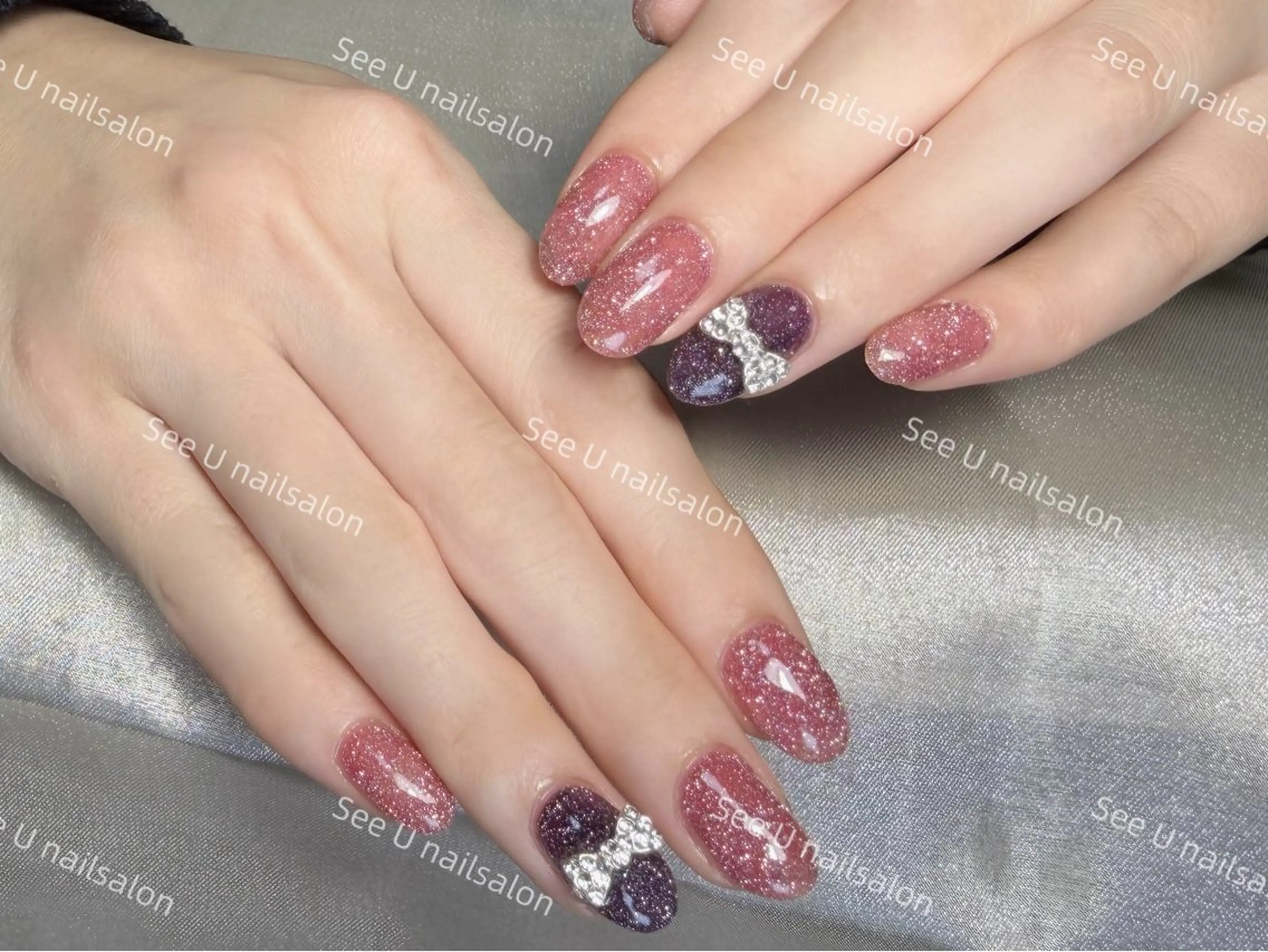 ネイル キラキラネイル ハンドネイル See.u モモ（南浦和）のネイルデザイン