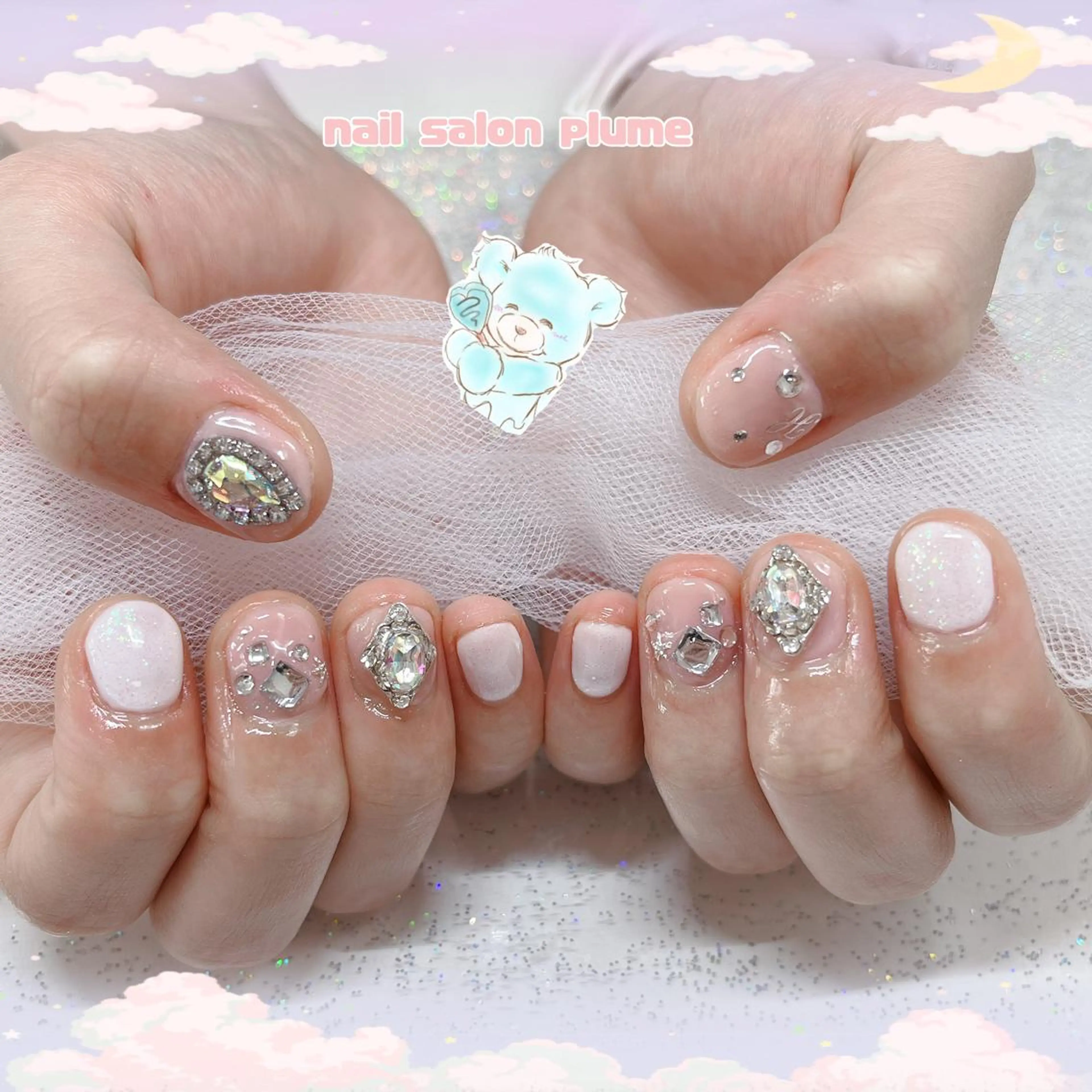 ネイル ハンドネイル plume nail ☆韓国ネイルのネイルデザイン