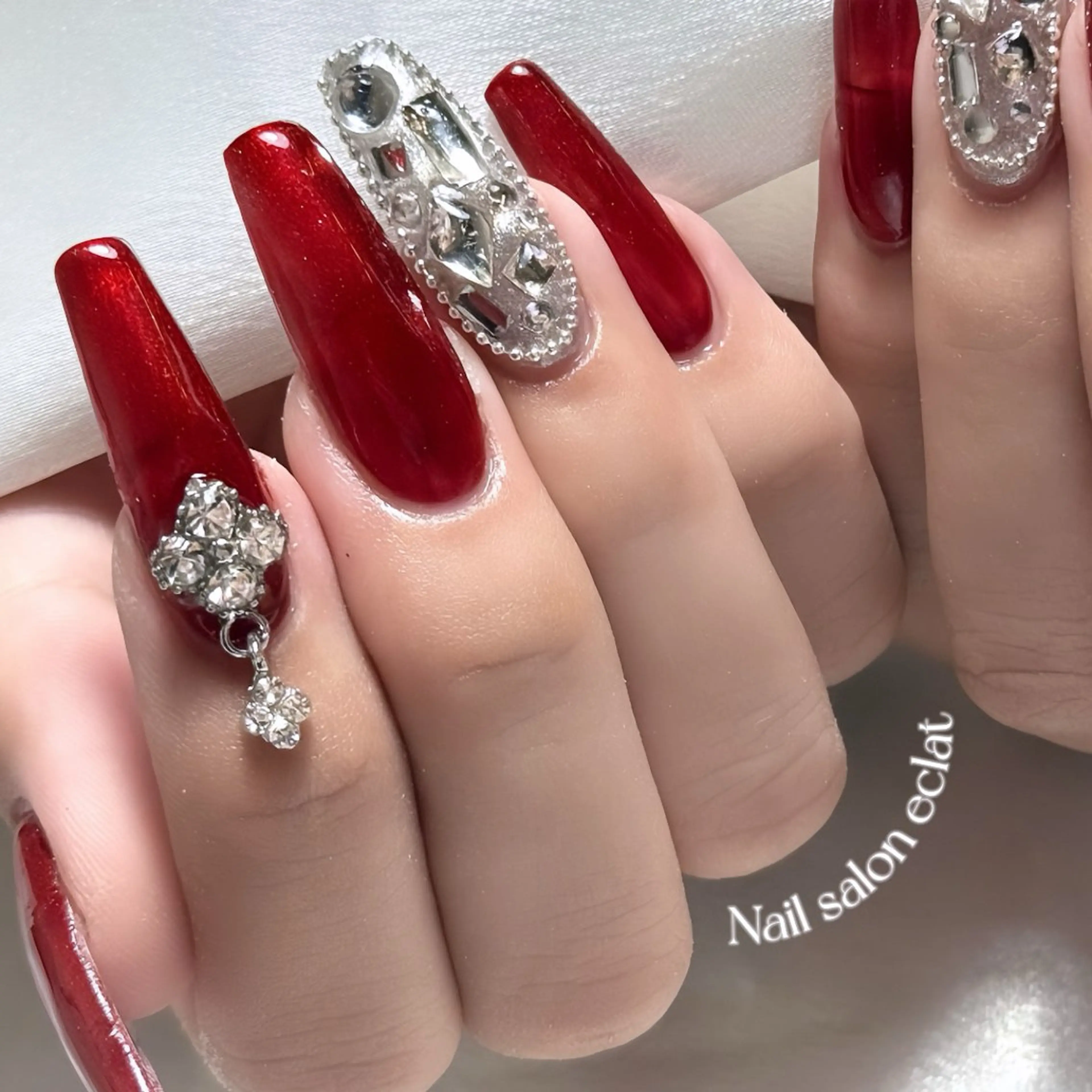 ネイル ボルドー éclat ⸝꙳.⋆ 栄｜矢場町のネイルデザイン