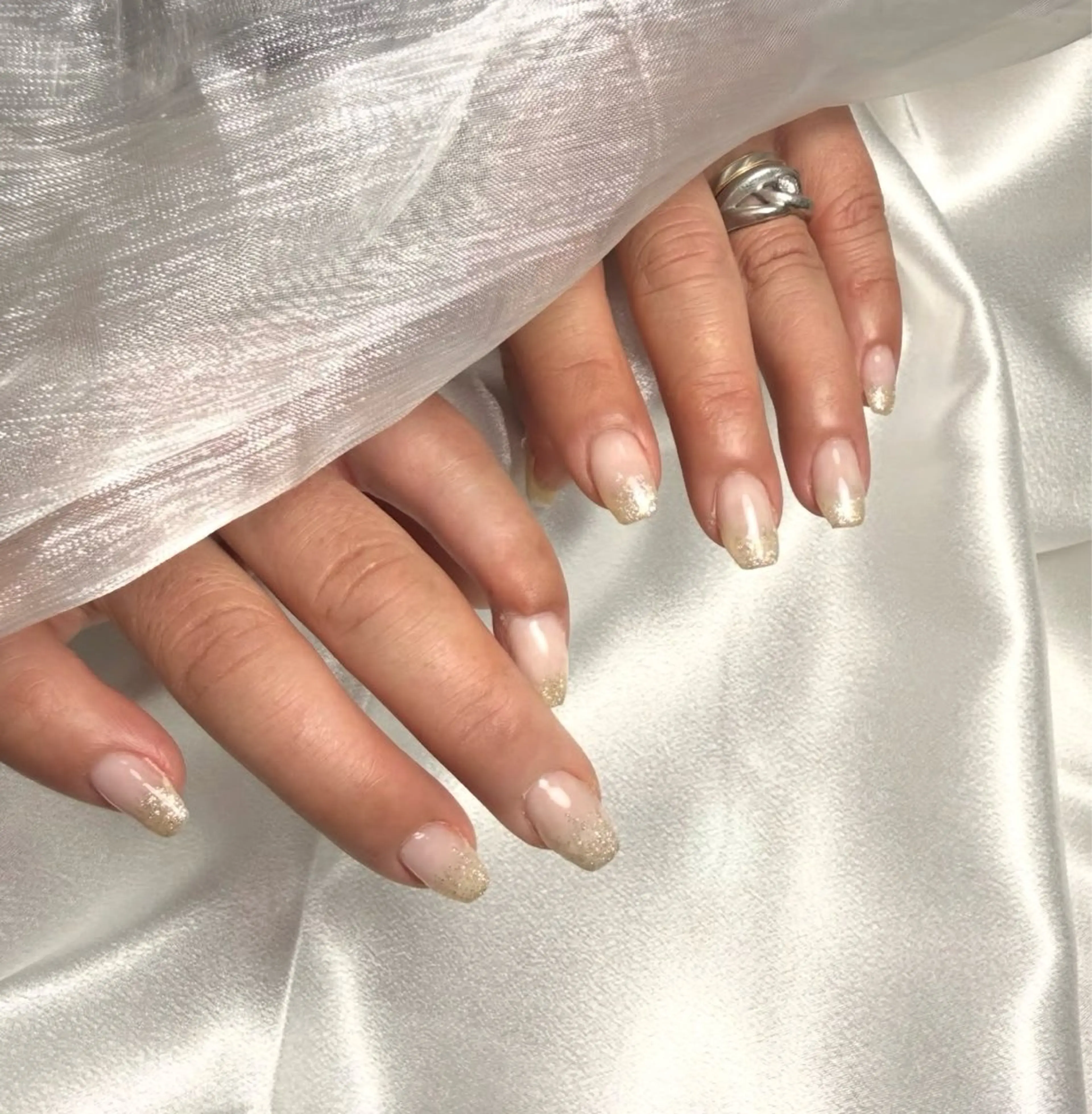 ネイル ラメ(グリッター) ラメグラデーション M _nailのネイルデザイン