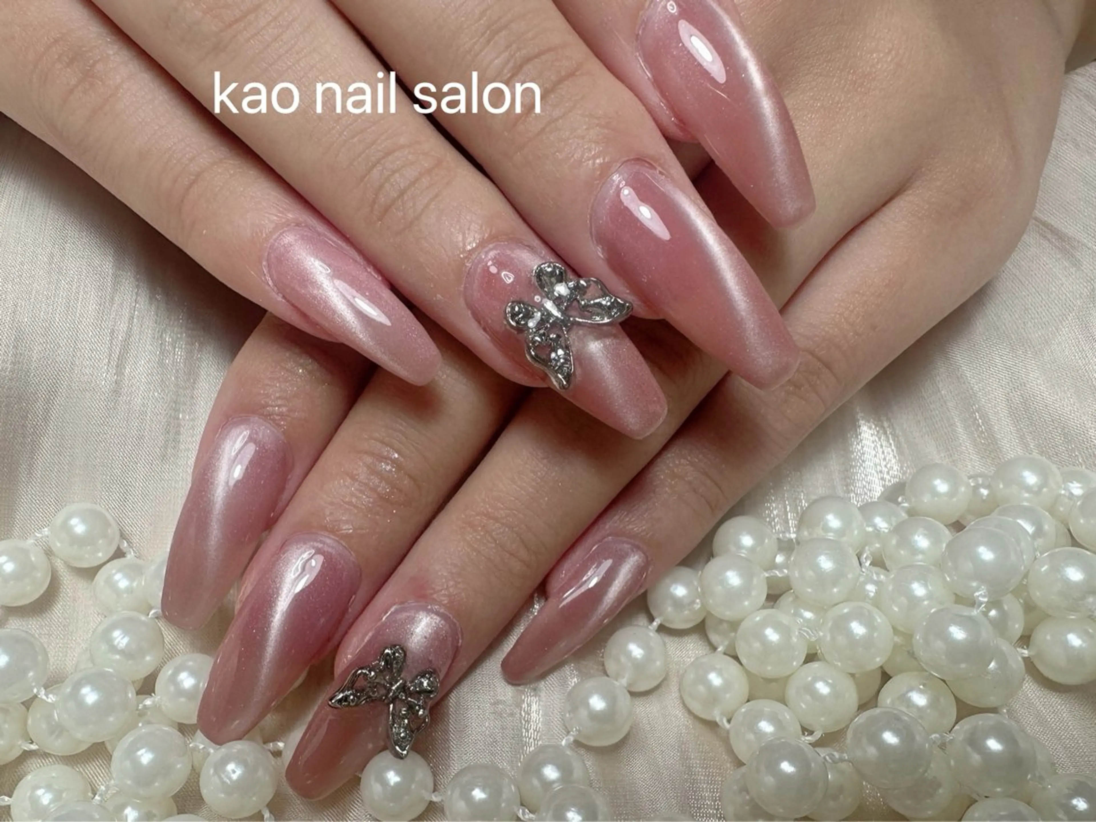 ネイル kao nail マグネット/長さだしのネイルデザイン