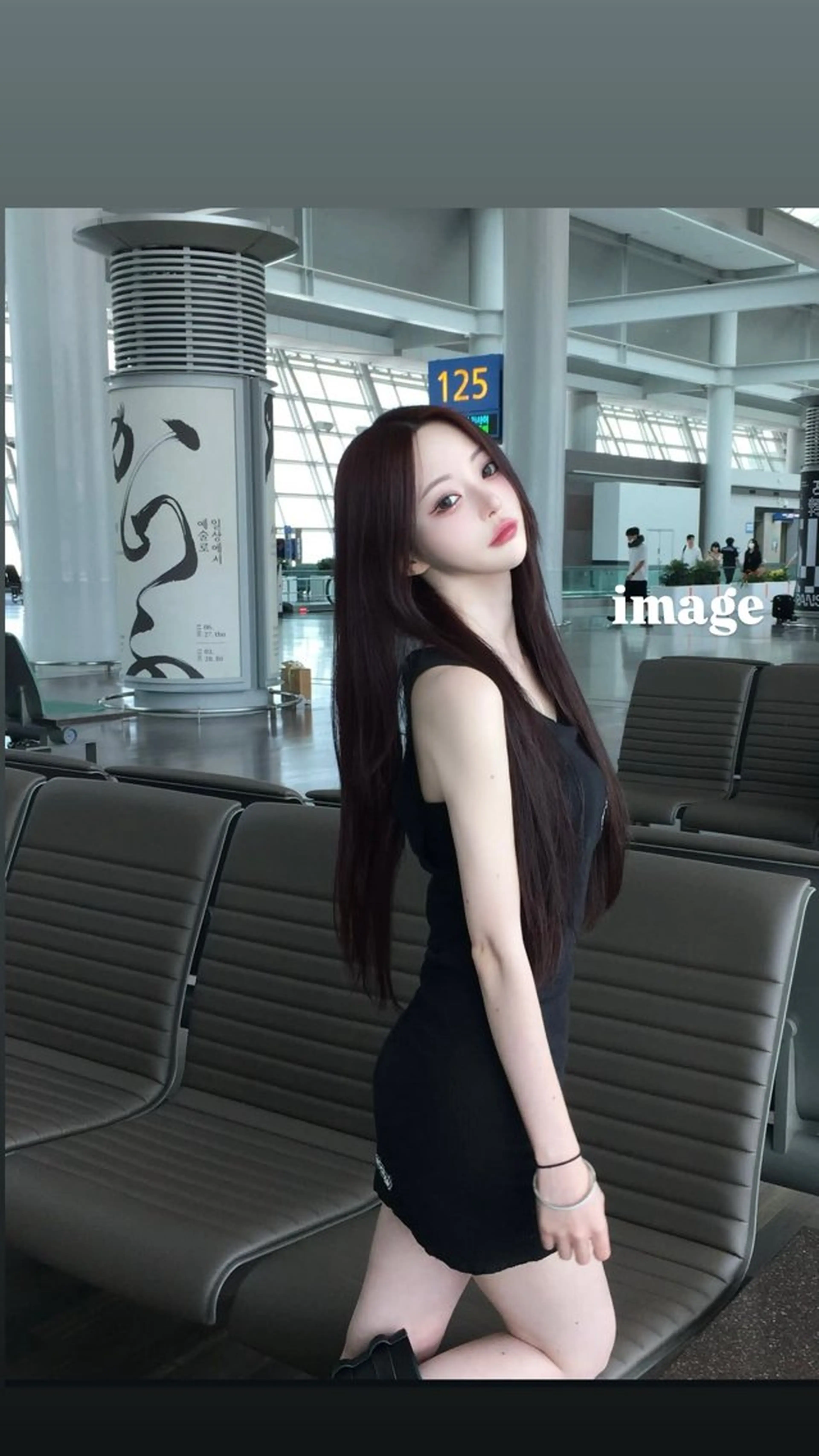 ロング 縮毛矯正 Ayuri♡艶カラー /盛れるcolorのヘアスタイル