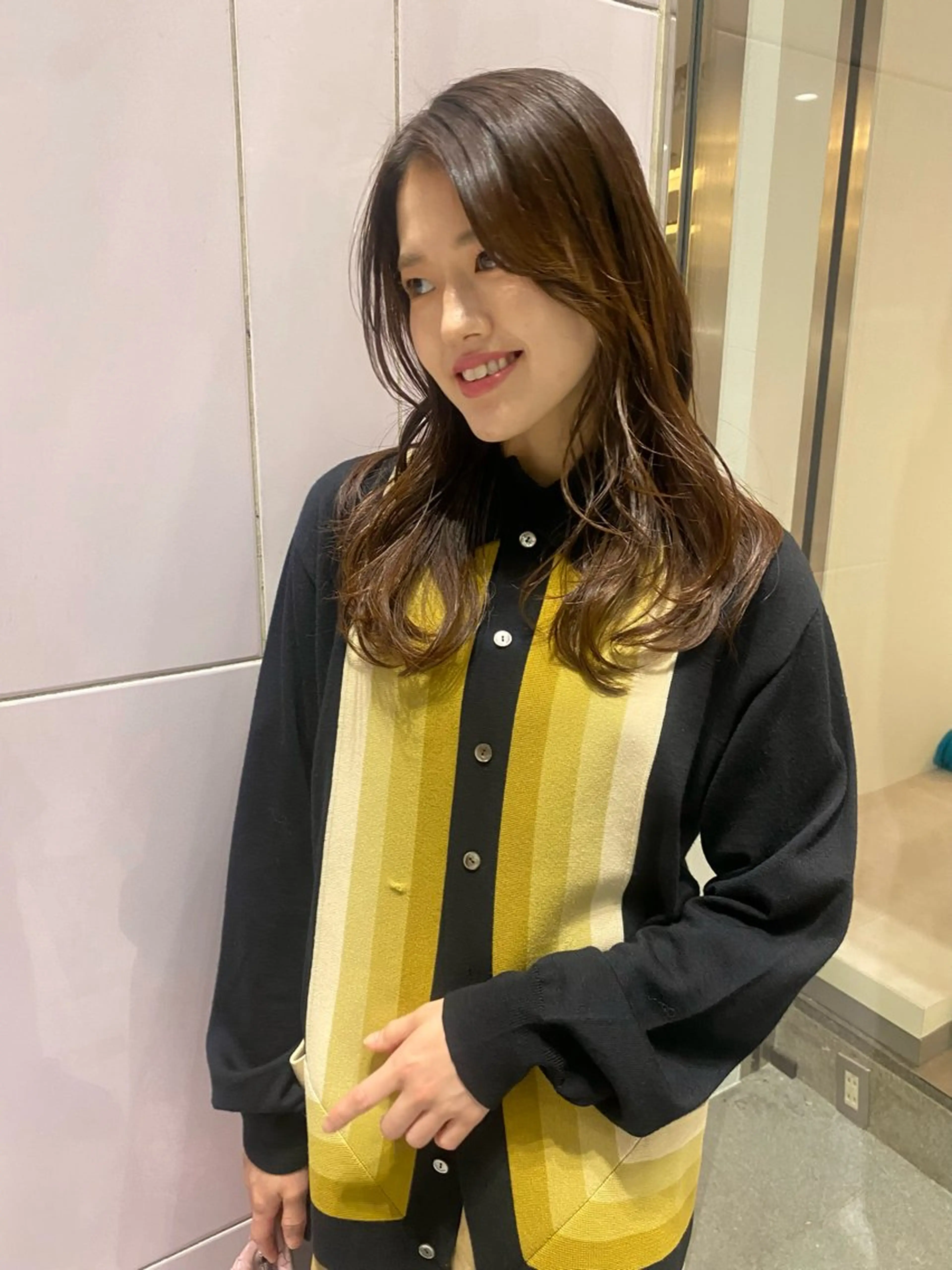 セミロング カラー riria/ボブ /透明感カラー🎀のヘアスタイル