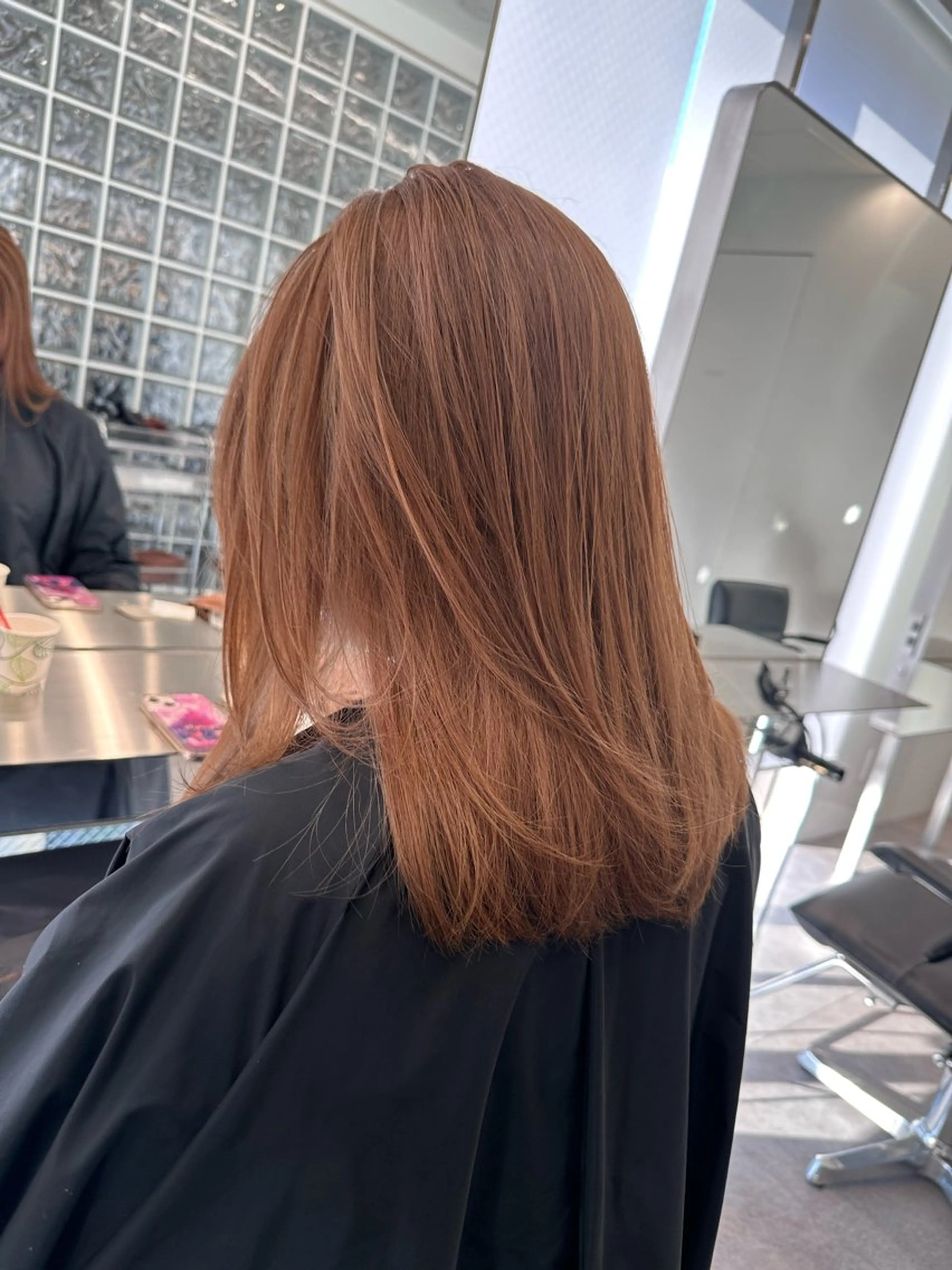 ミディアム ミルクティーベージュ /三村克彦のヘアスタイル