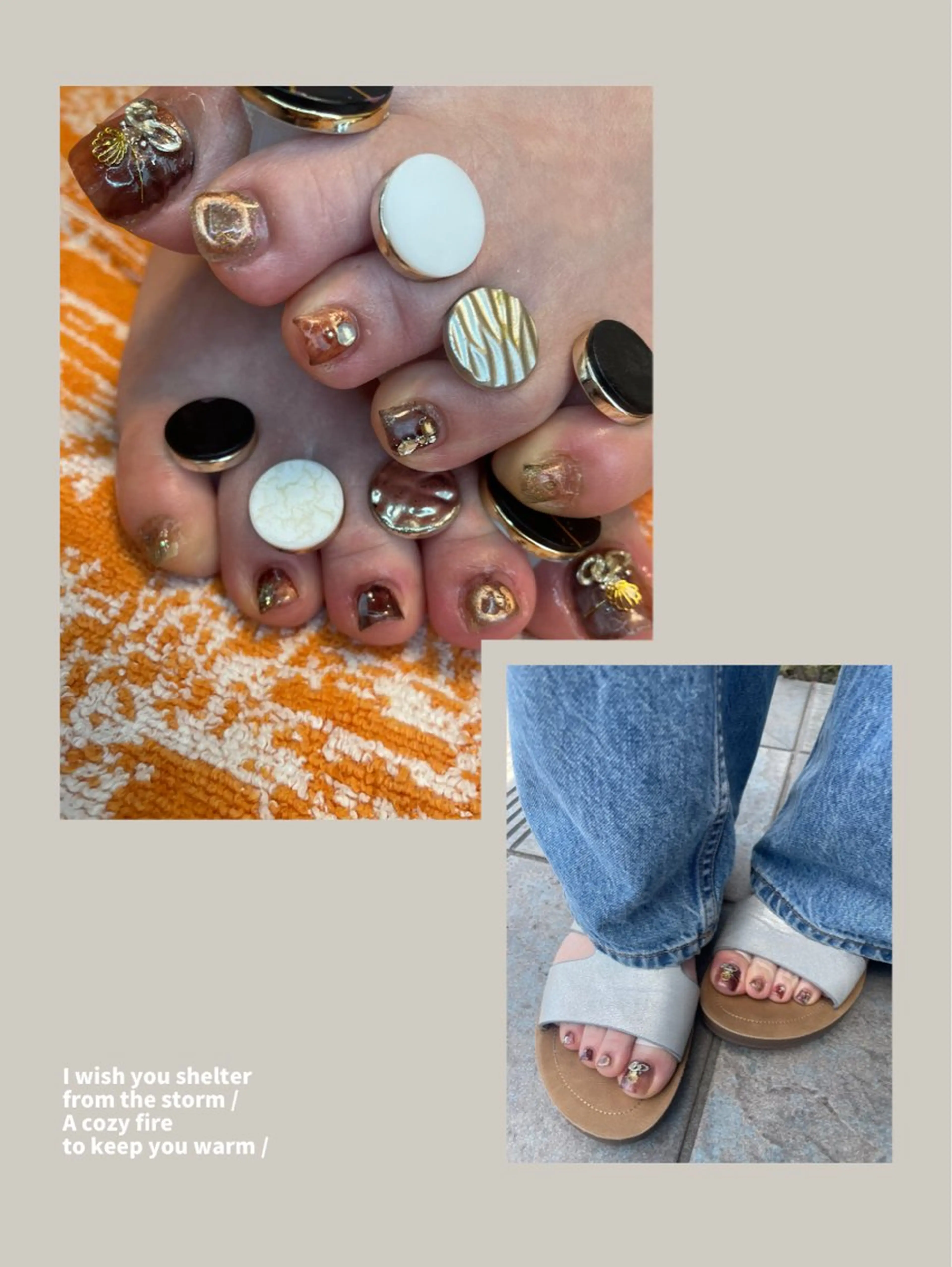 ネイル フットネイル グラデーション マグネットネイル ミラーネイル NAIL★M 真紀のネイルデザイン