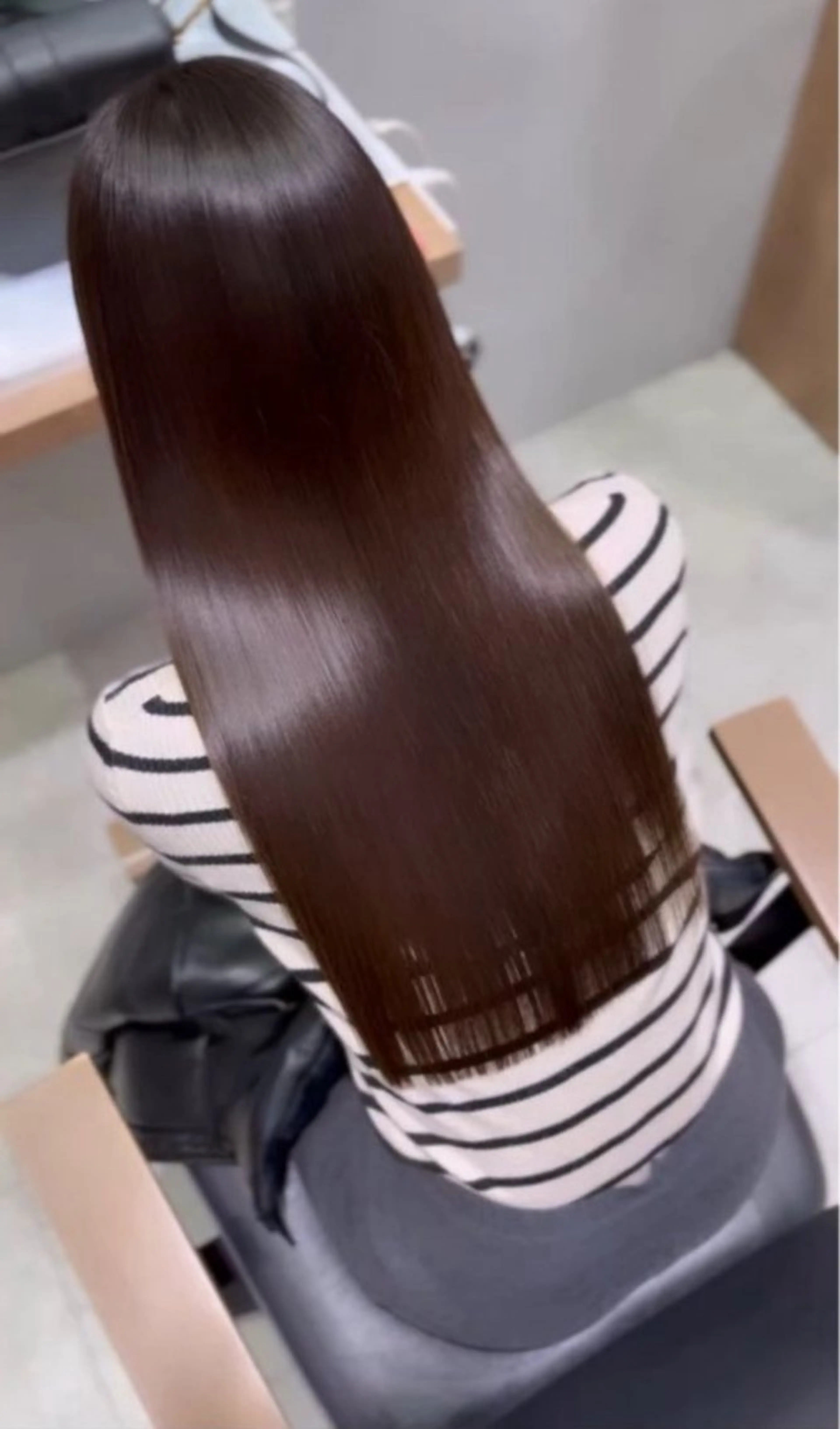 ロング カット 縮毛矯正 トリートメント 石井良典 髪質改善のヘアスタイル