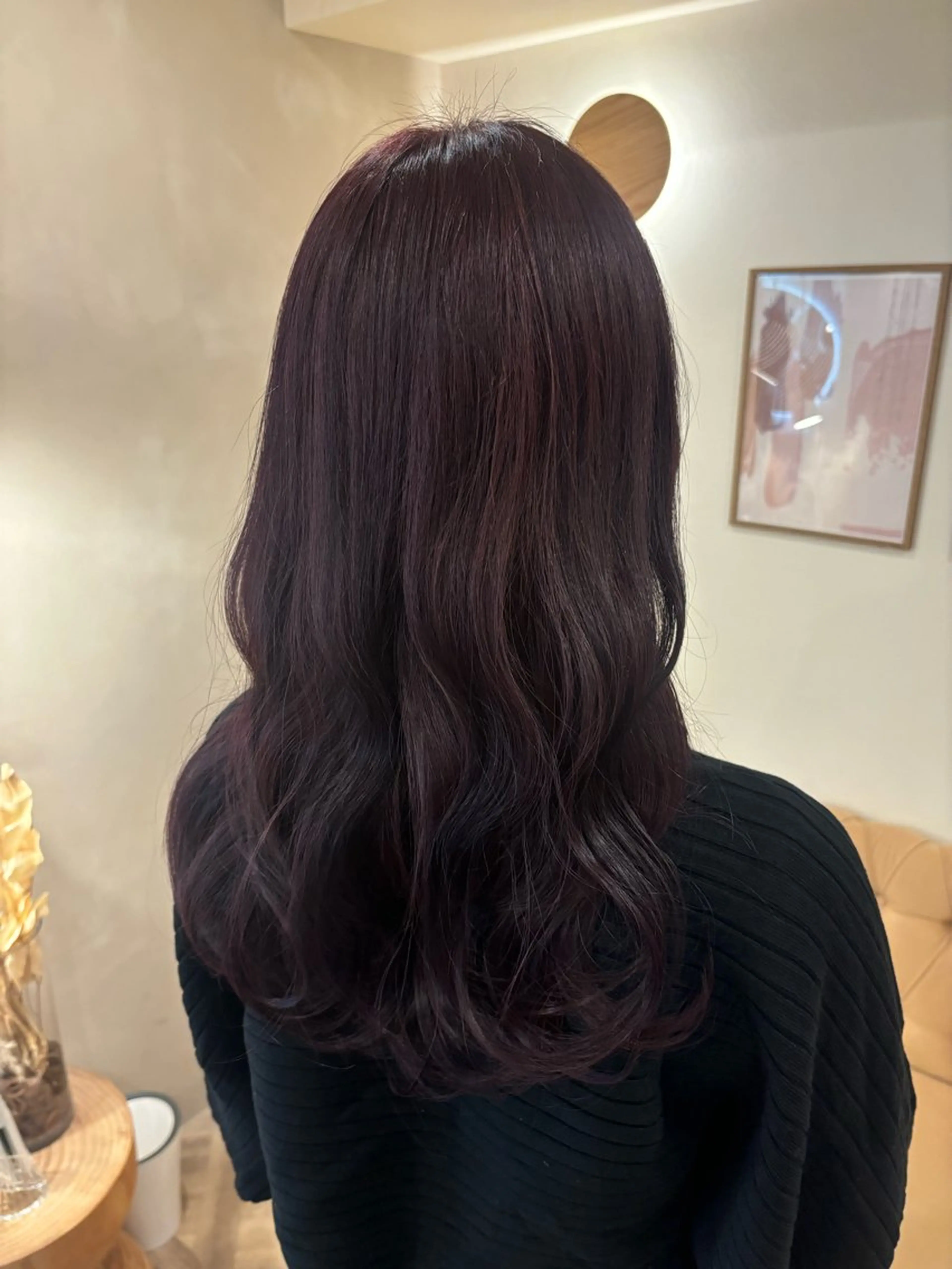 セミロング カラー ミルクティ/ピンク/ レイヤー/yuriaのヘアスタイル