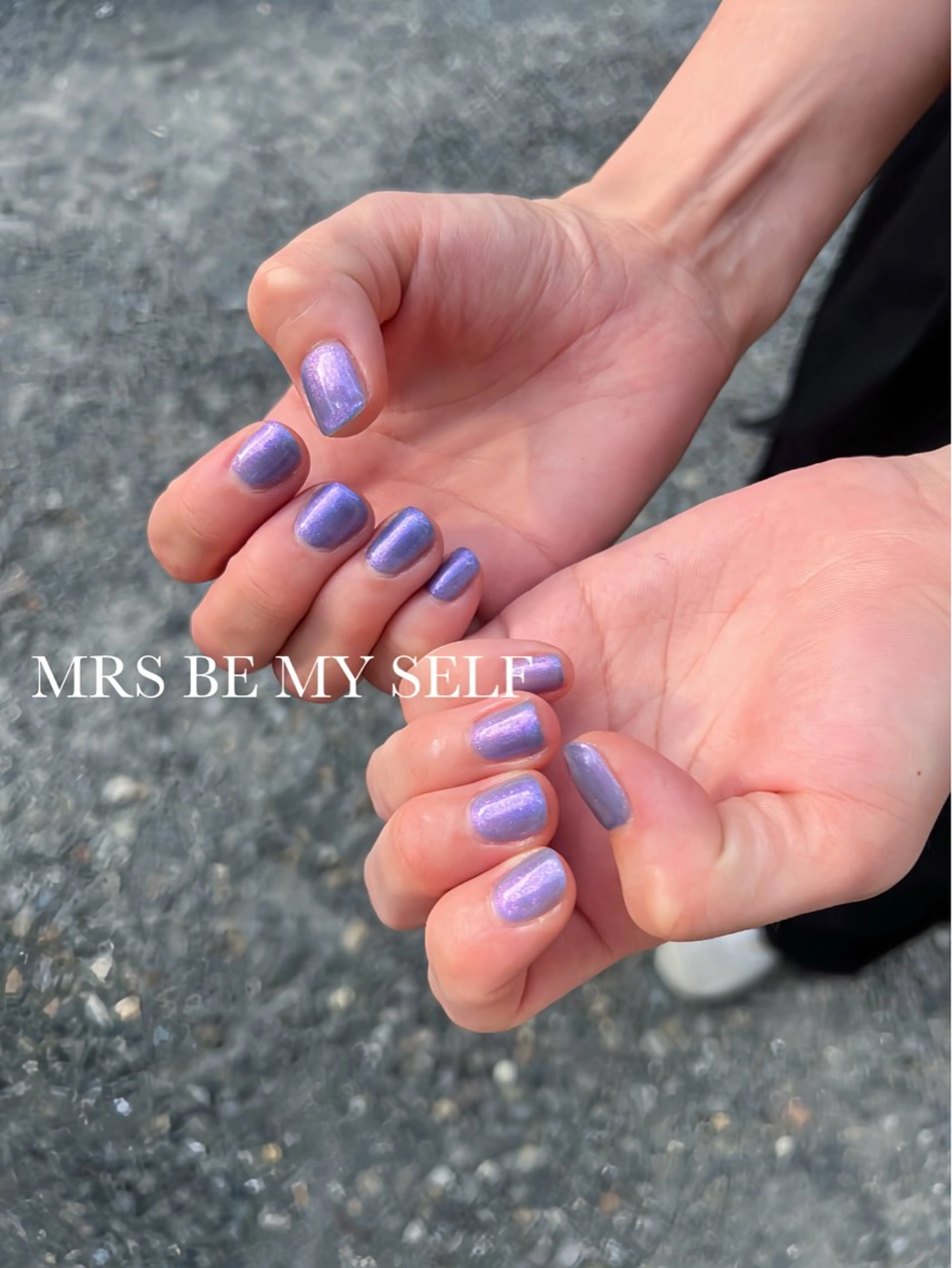 ネイル ブルー ラメ(グリッター) ピンク ハンドネイル MRS/ miyu🎀のネイルデザイン