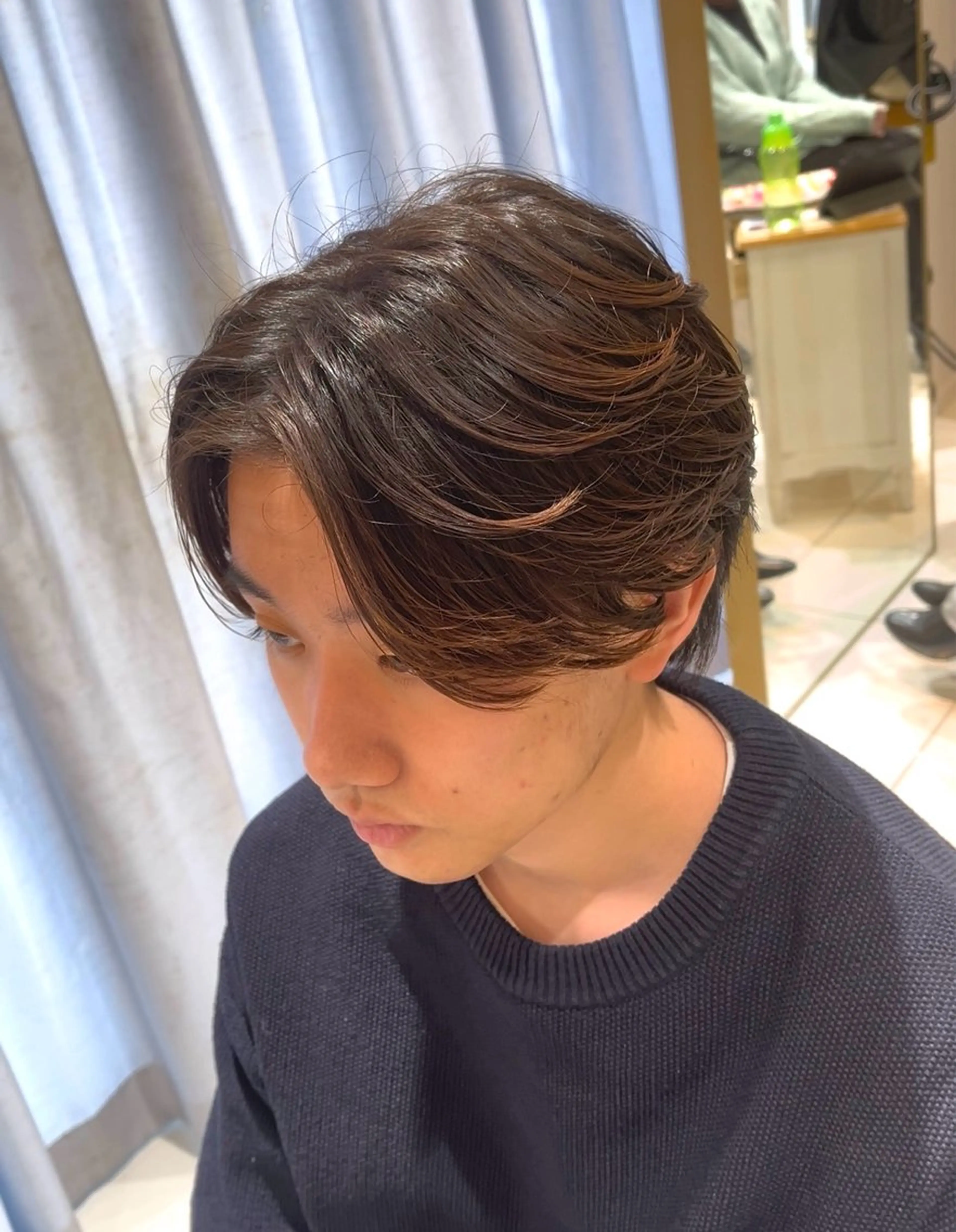 ミディアム ミディアムパーマ 新潟メンズパーマ⚽️ 髙井　陽のヘアスタイル