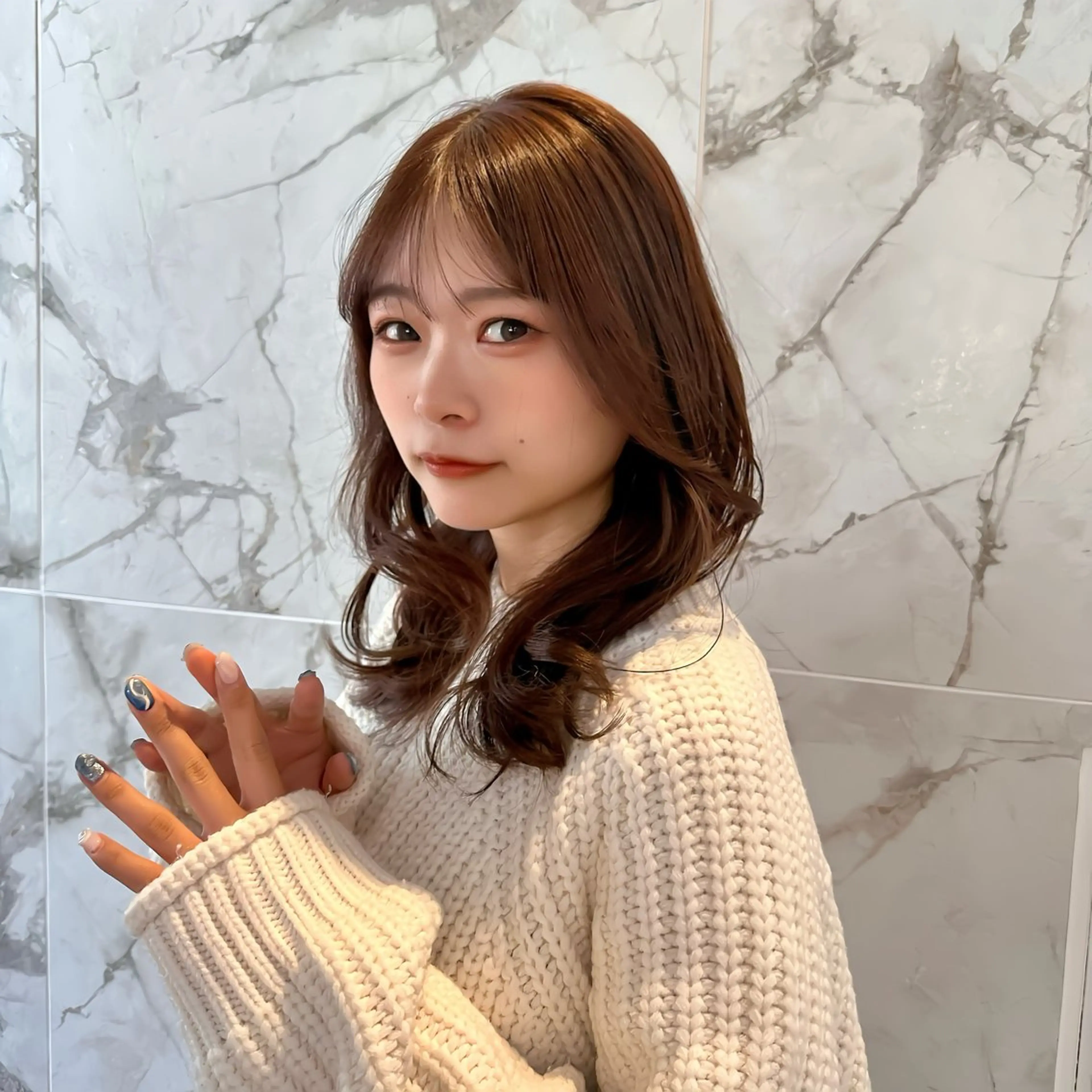 セミロング ヘアカラー トリートメント HIROKI /メンズ/艶カラーのヘアスタイル