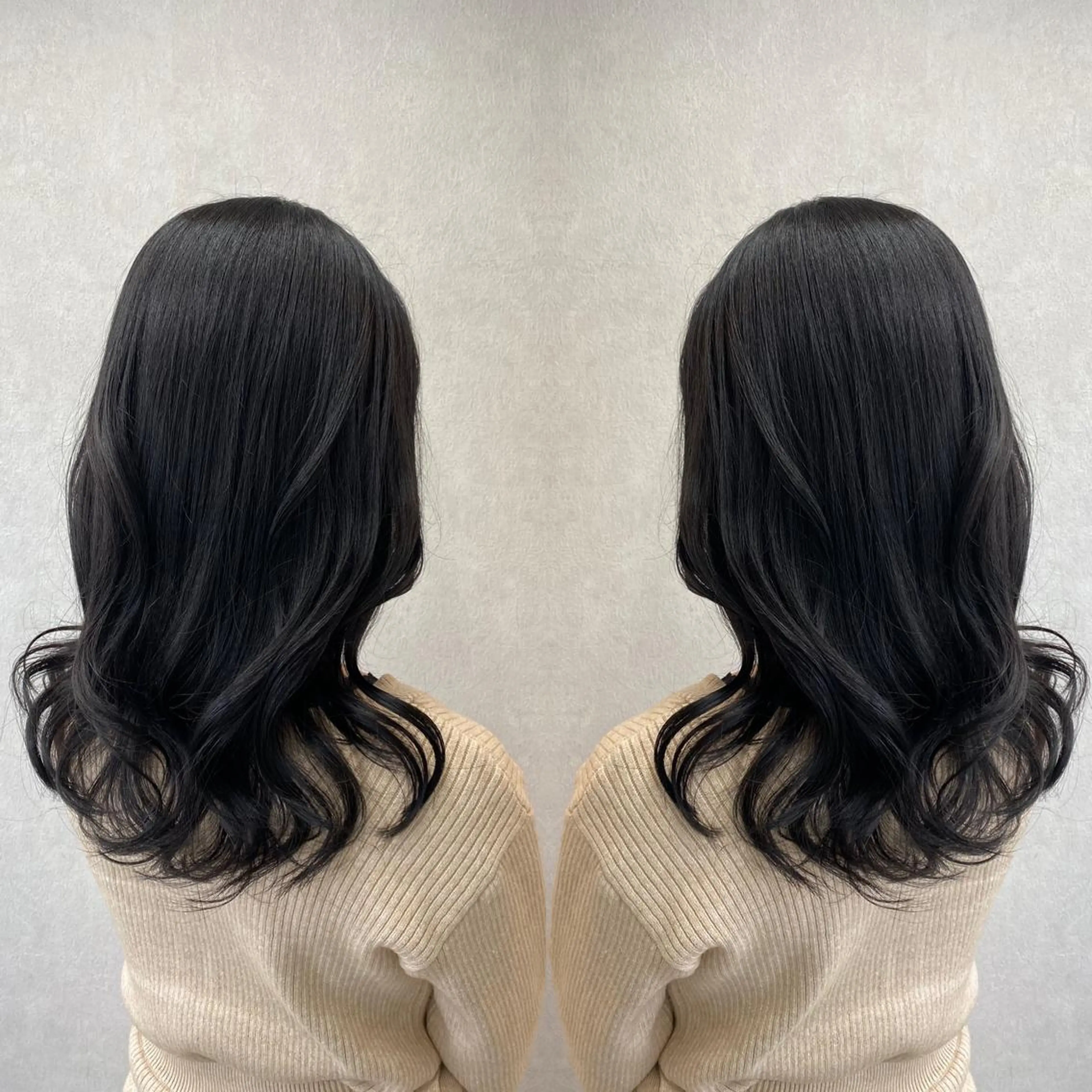 セミロング カラー tocca 💜石田愛結💜のヘアスタイル