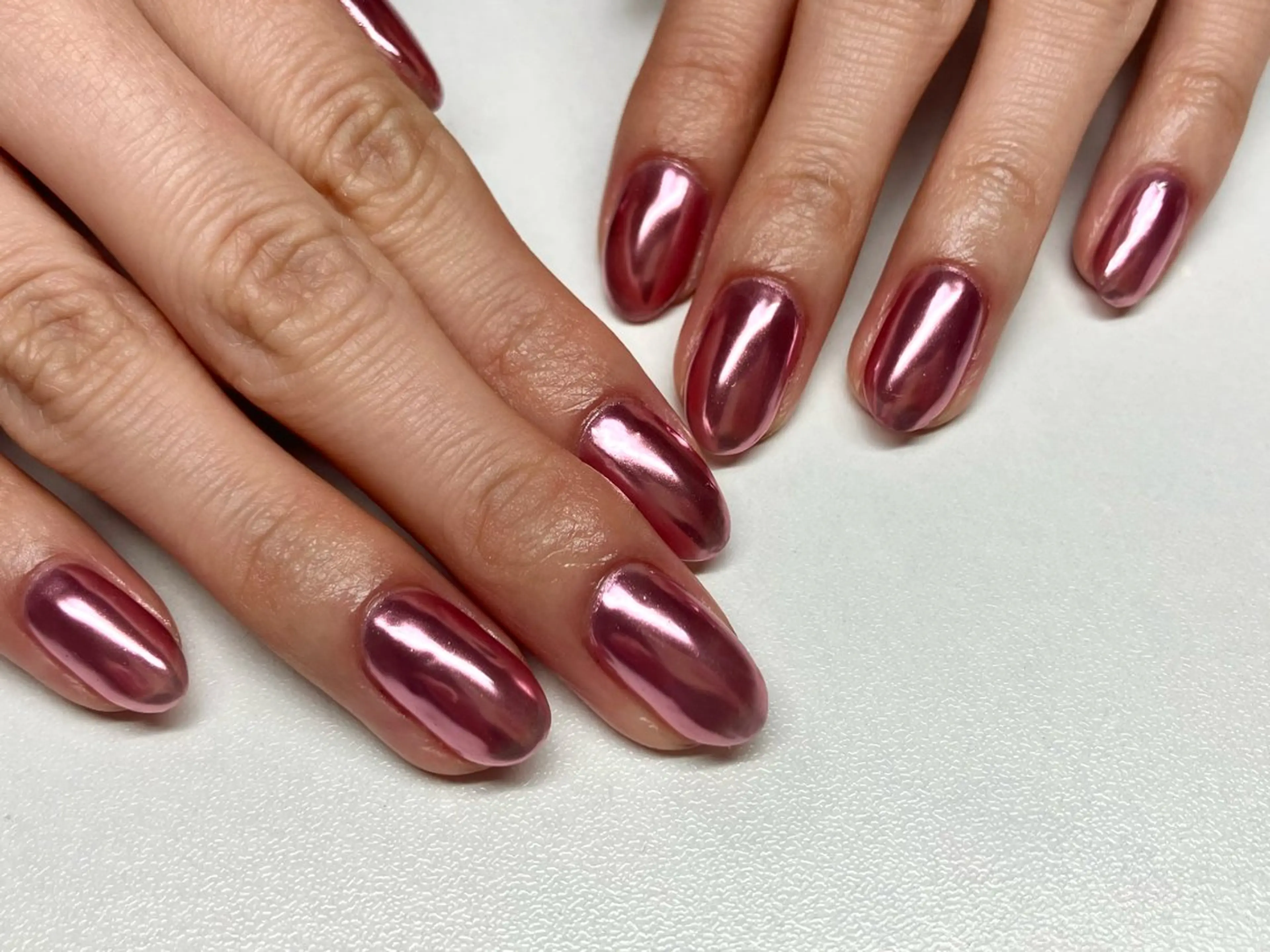 【HAND】オフ込み▼シンプルミラーネイルの写真