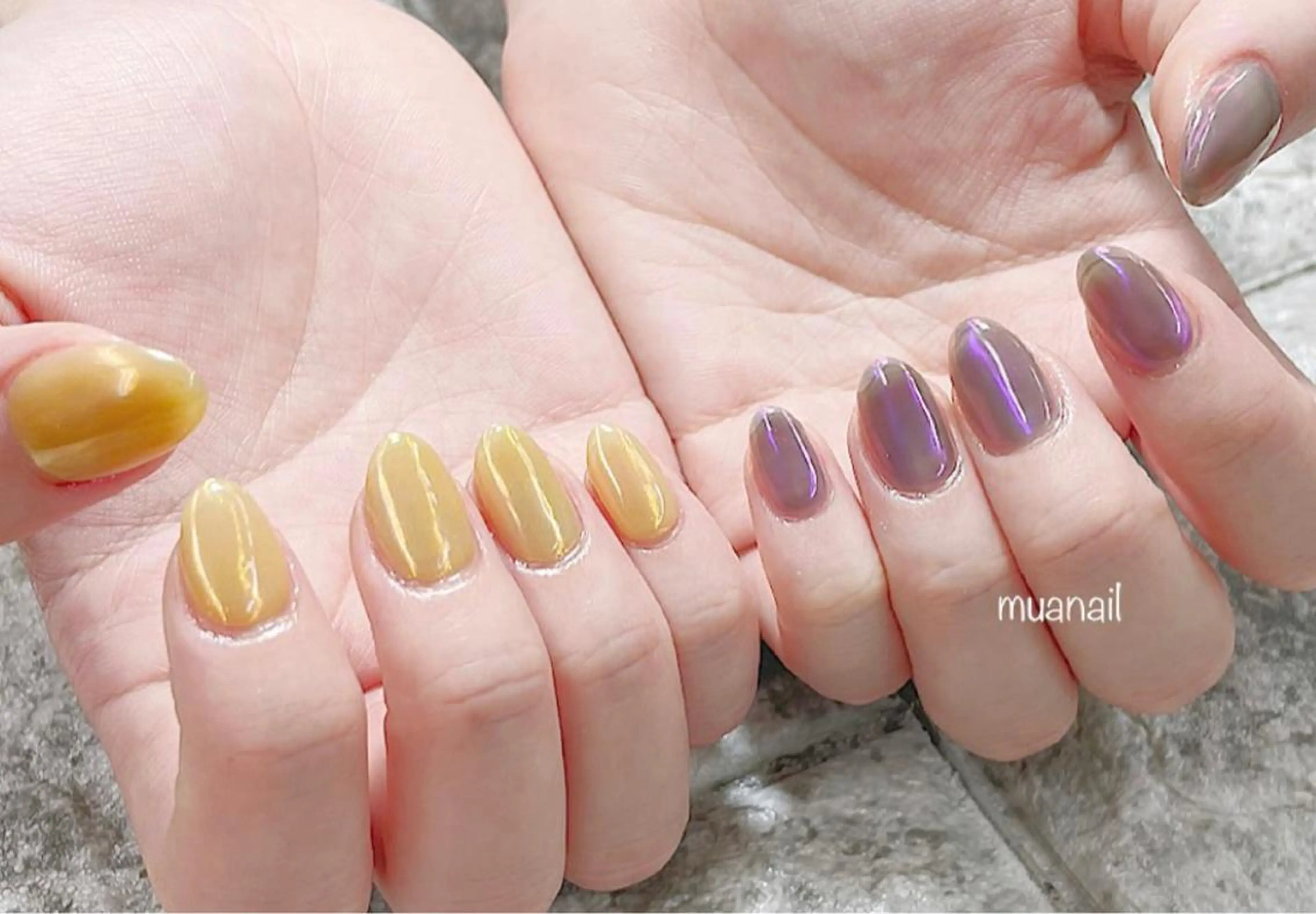 ネイル オーロラネイル mua nail mikiのネイルデザイン