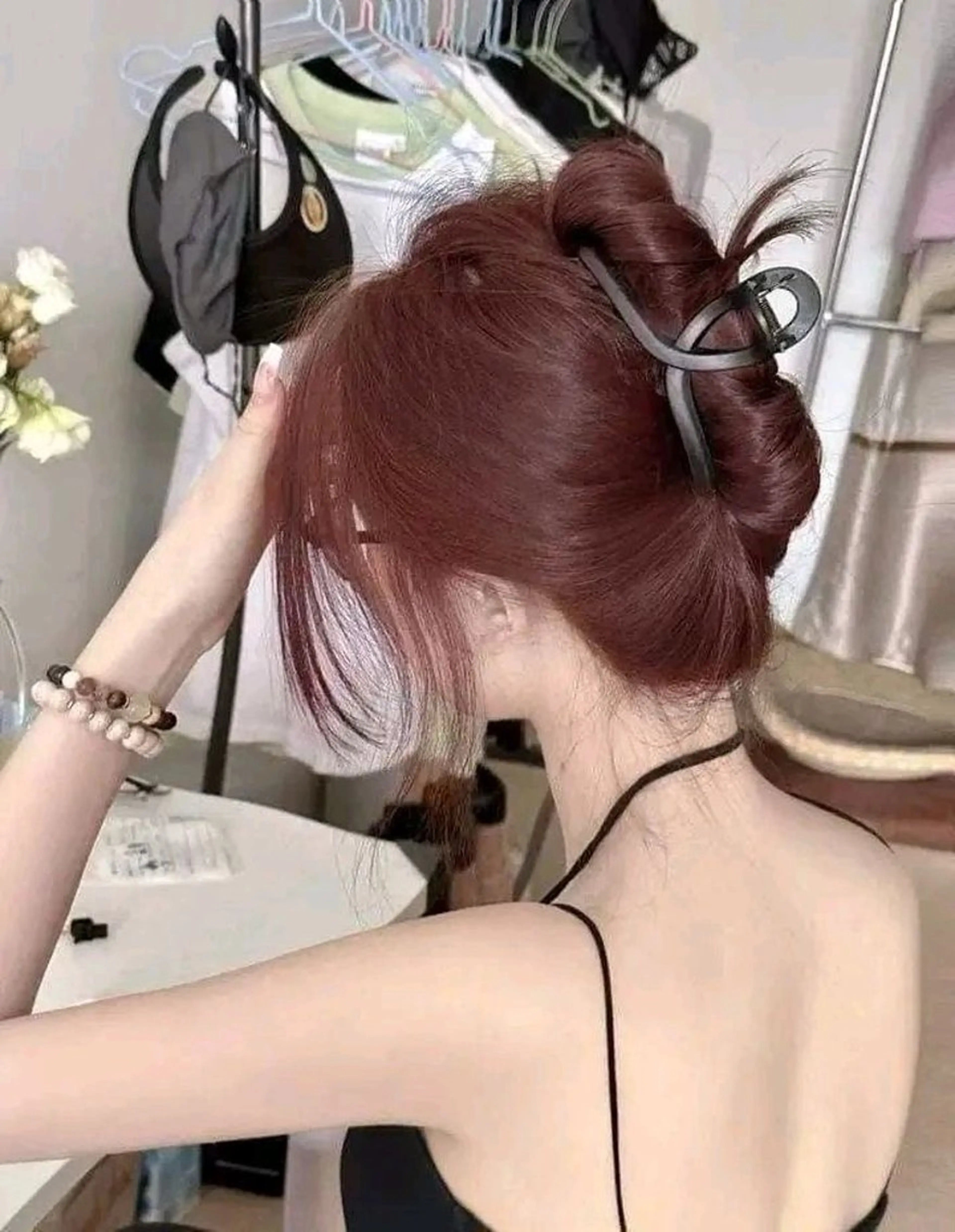 ロング カット ヘアカラー トリートメント ヘアセット NANA💓韓国ヘア /レイヤー/暖色💓のヘアスタイル