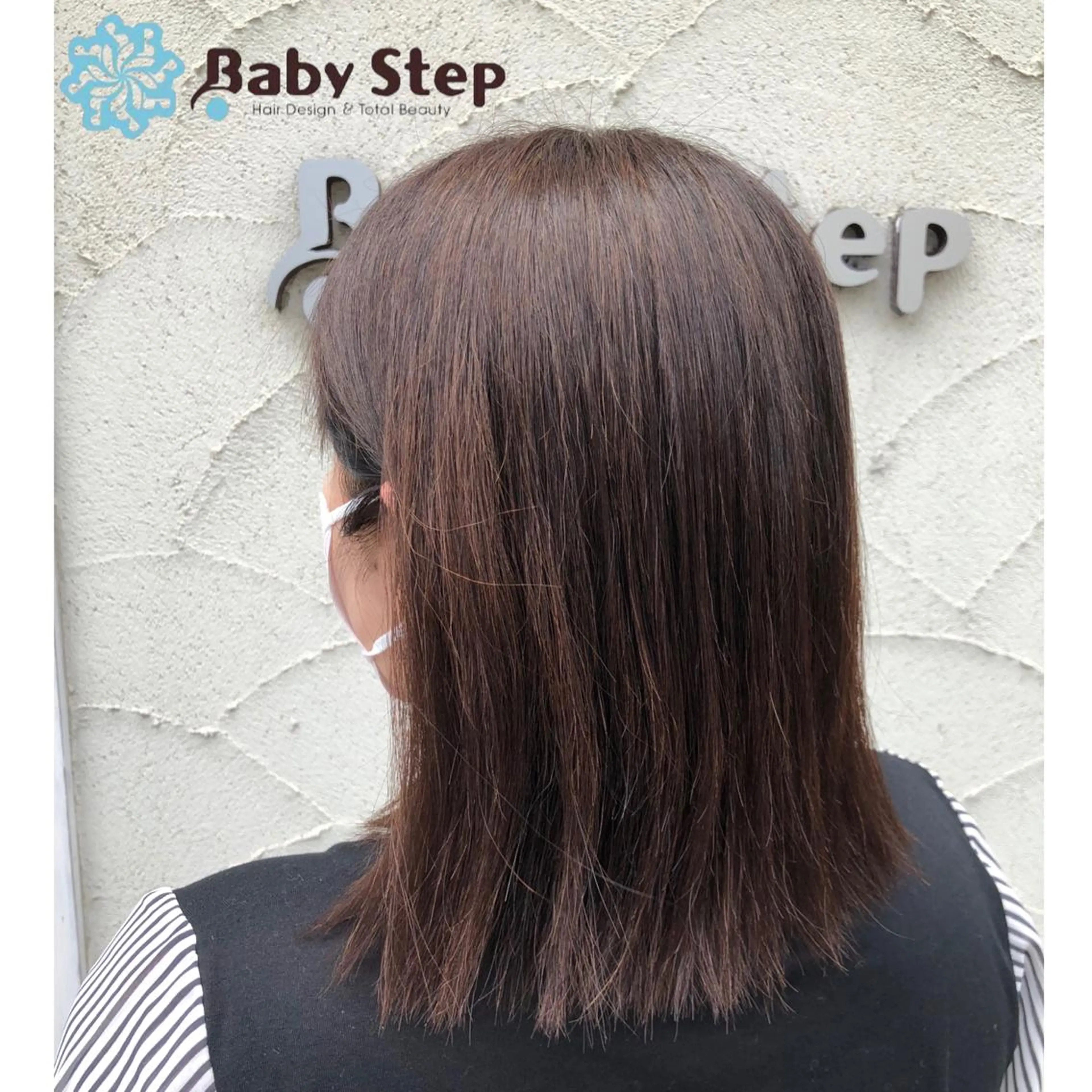 セミロング カラー Baby Step ウエノのヘアスタイル